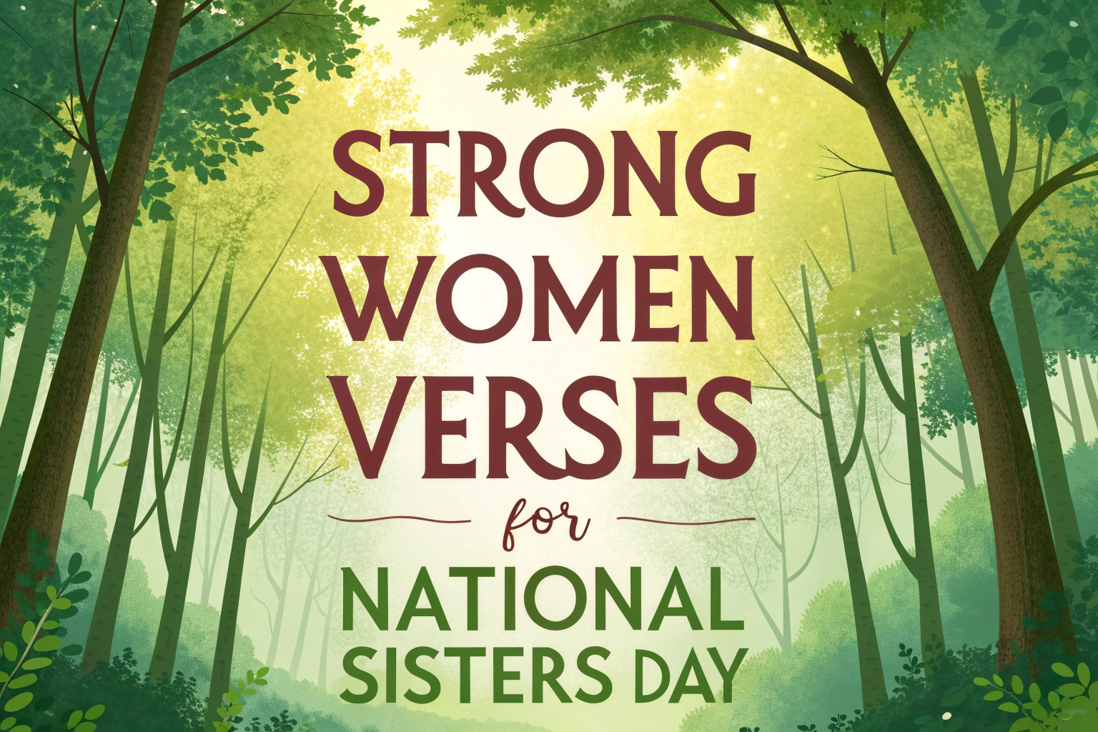 Strong Women Verses for National Sisters Day