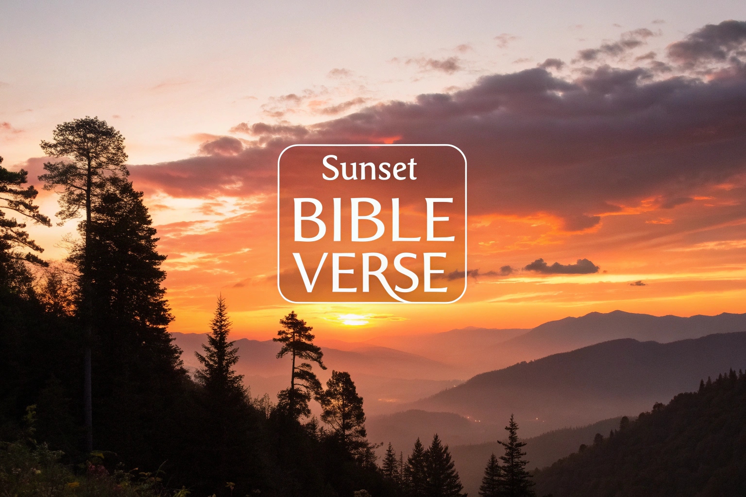 sunset bible verse