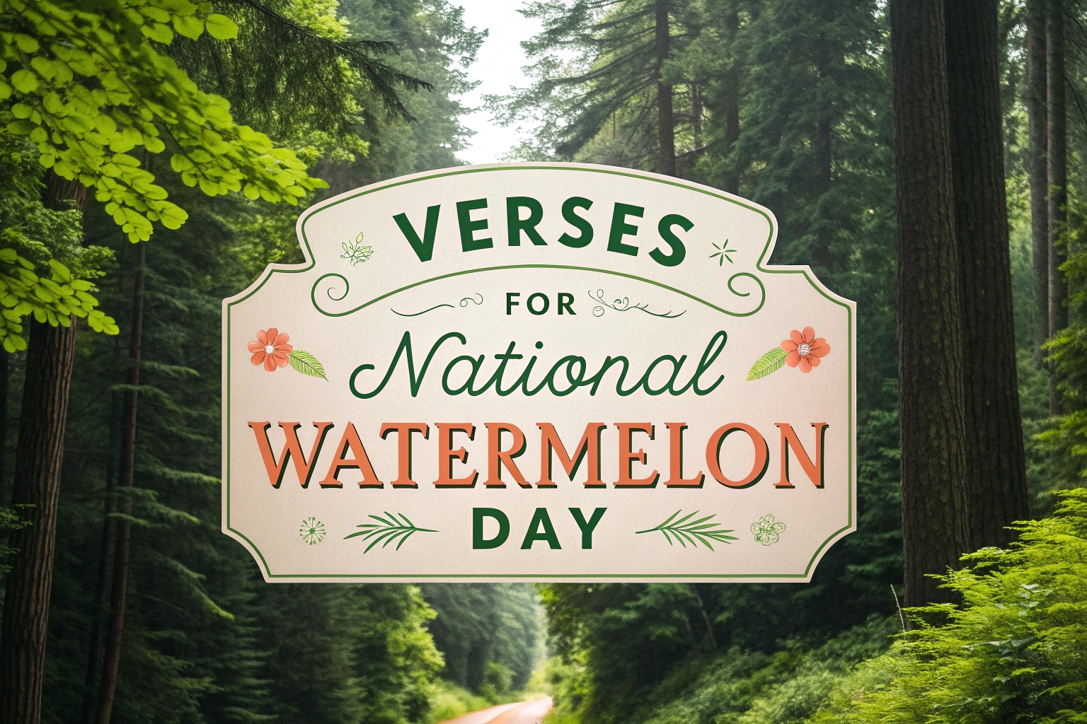 Verses for National Watermelon Day