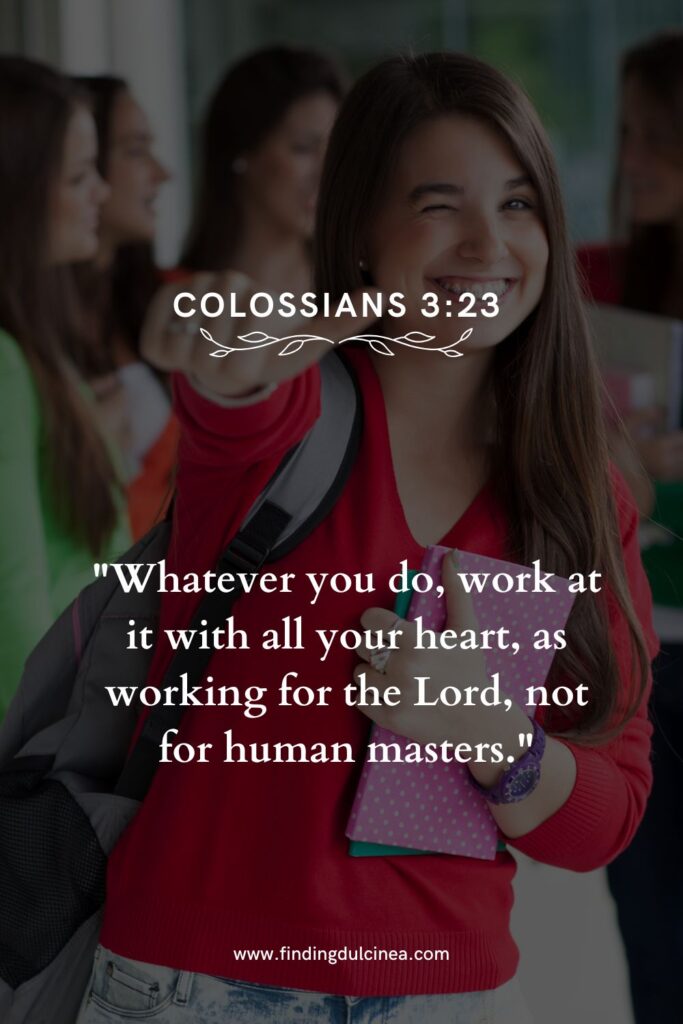 motivational bible verses for students