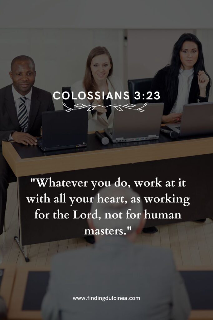 15 Work Bible Verse Ideas to Keep You Motivated Daily 1 work bible verse