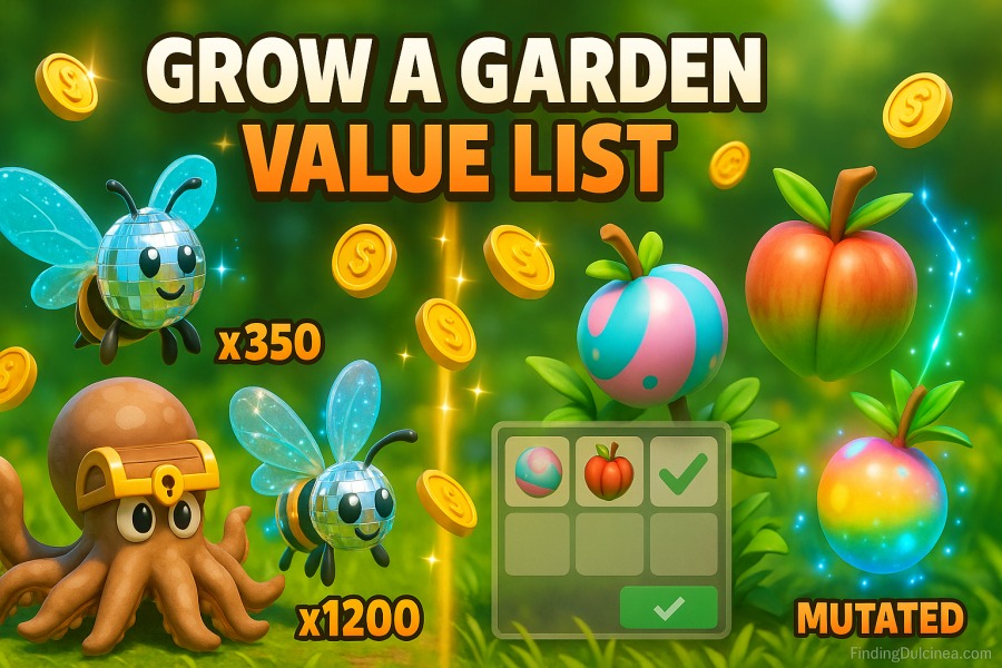 Roblox Grow a Garden Value List Pets Crops