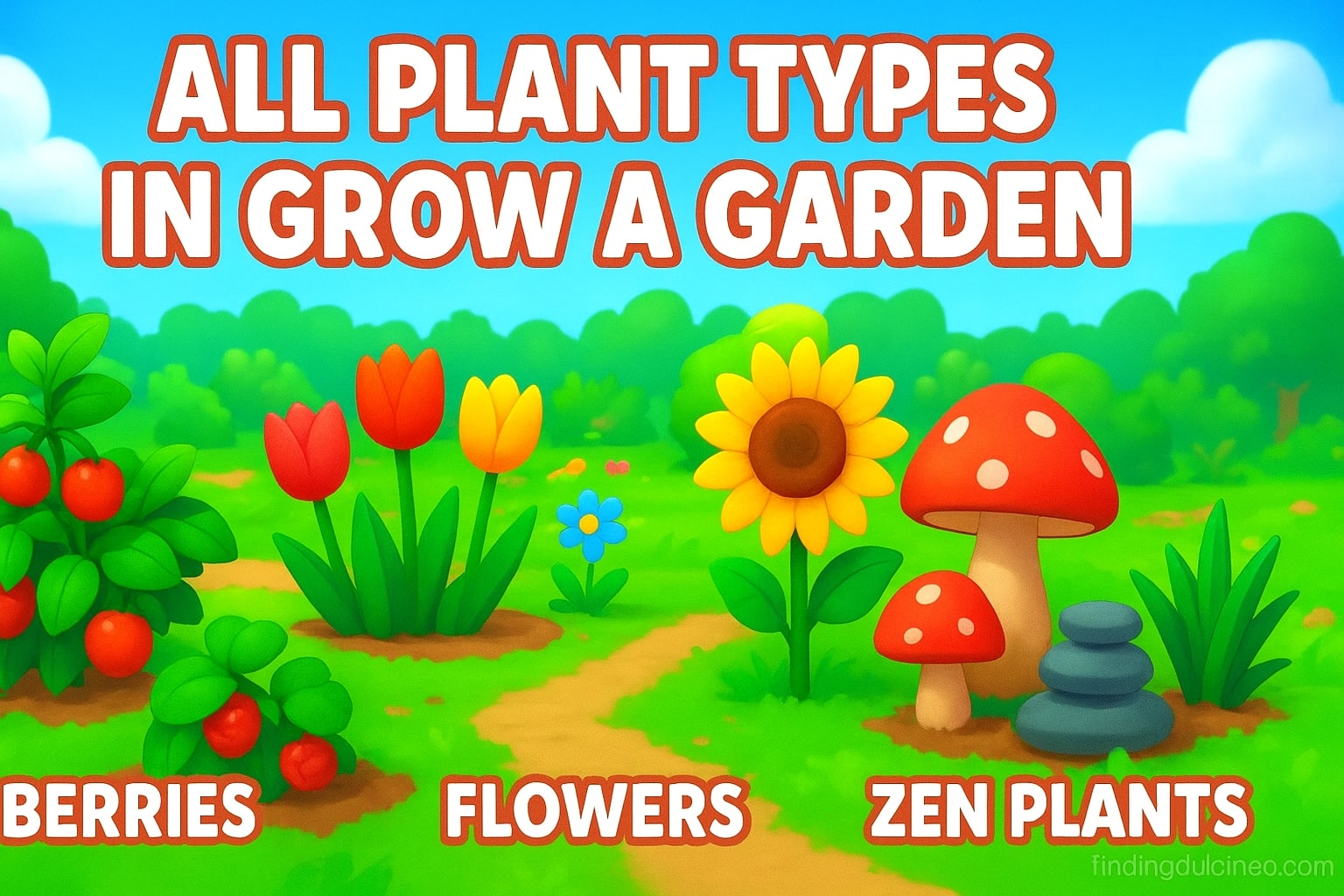 Plant Types in Grow a Garden