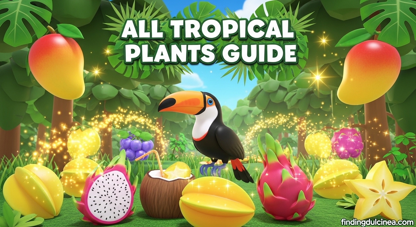 Tropical Plants Guide for Grow a Garden