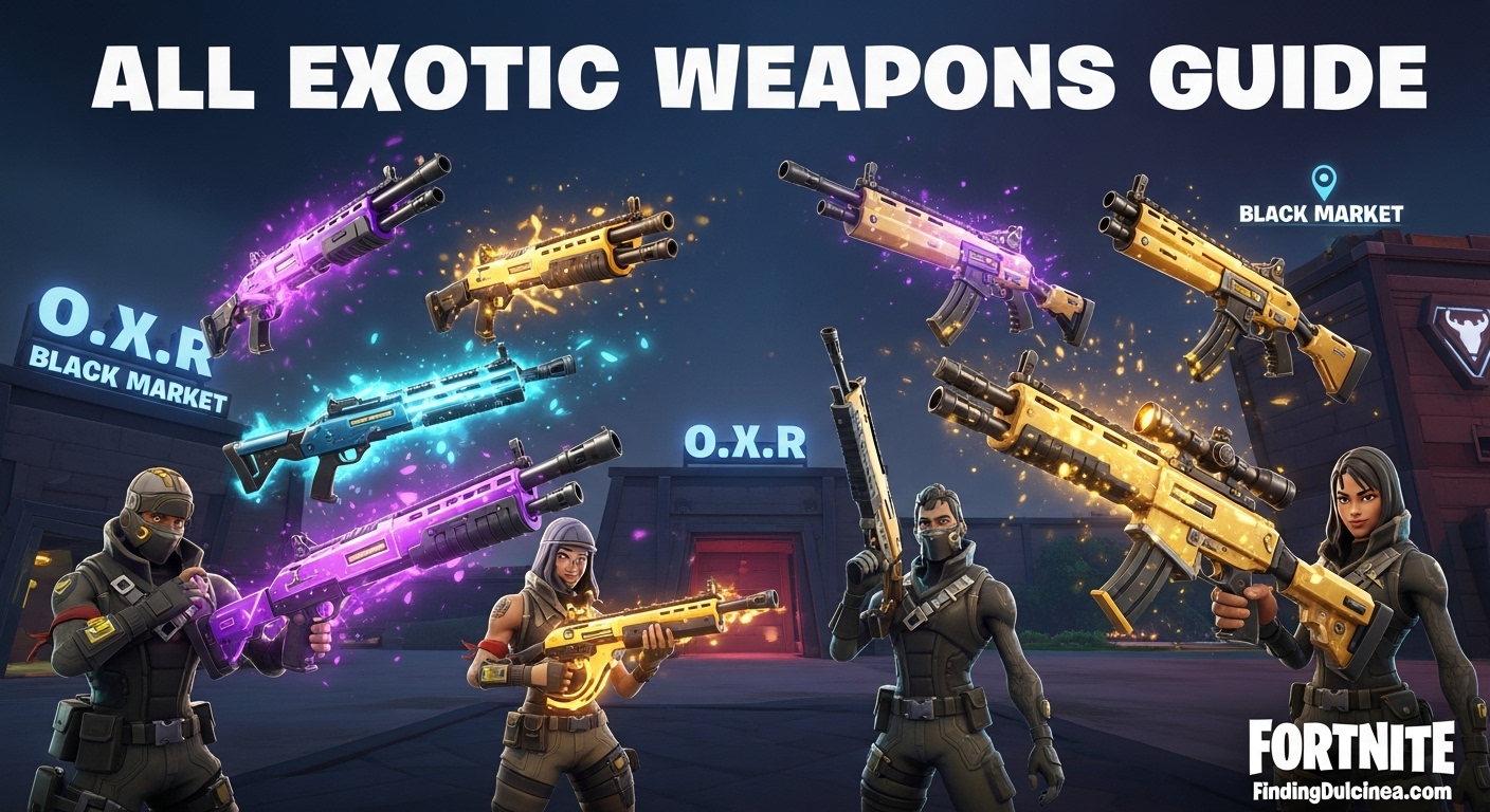 Where to Find All Exotic Weapons in Fortnite