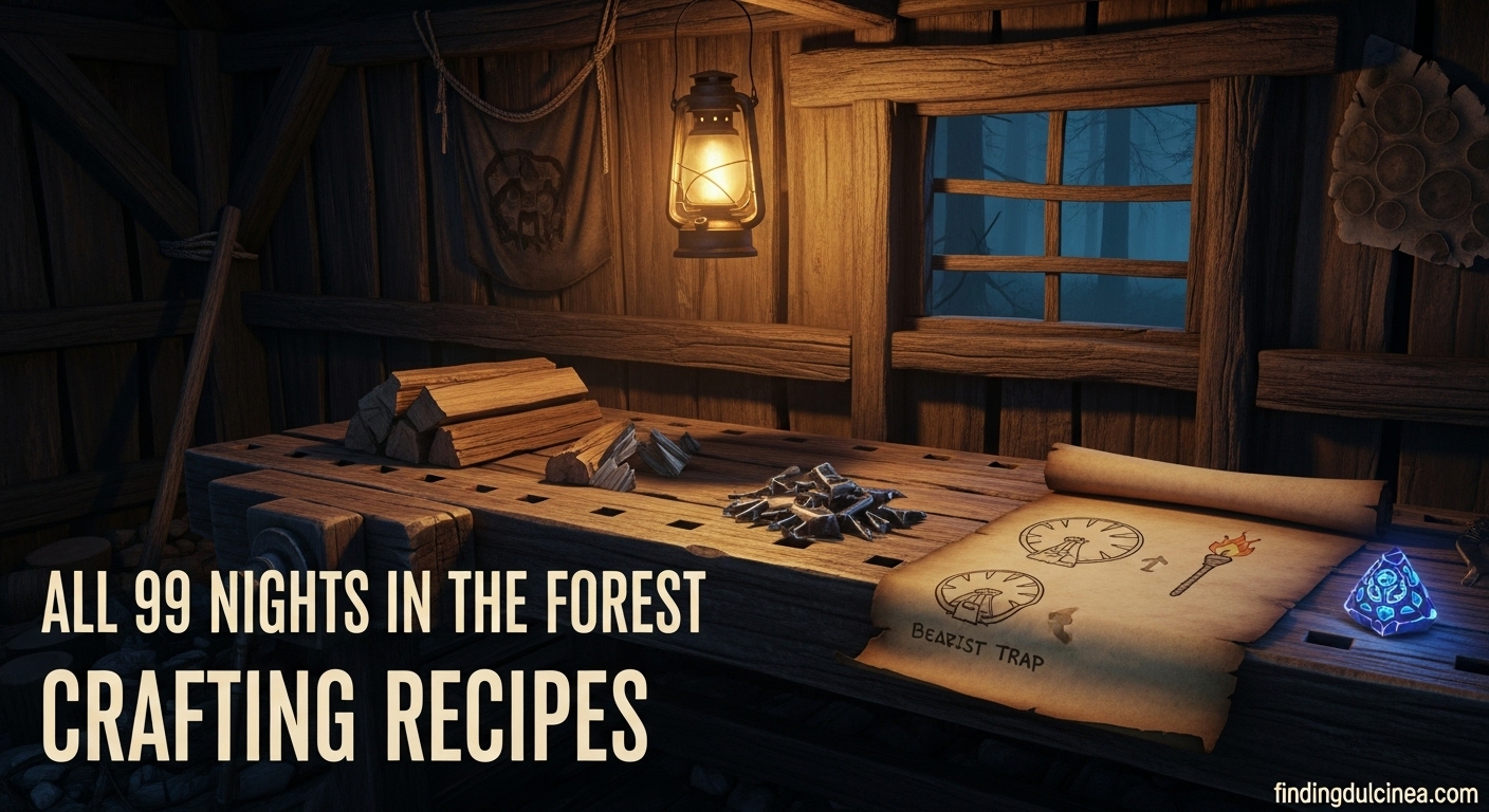 99 Nights in the Forest Crafting Recipes