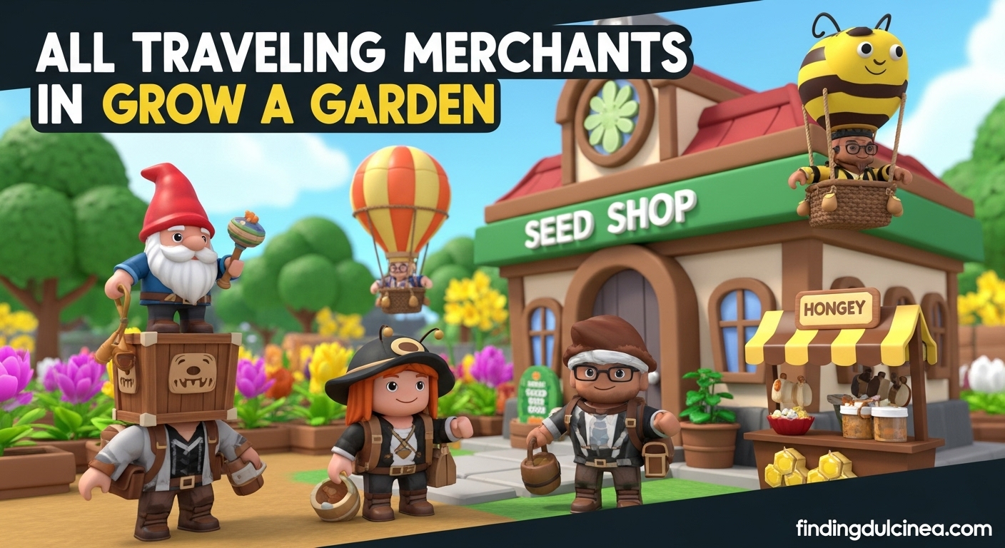 All Traveling Merchants in Grow a Garden