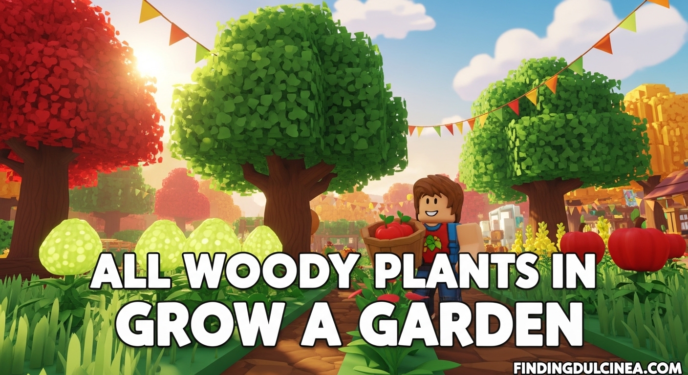All Woody Plants in Grow a Garden