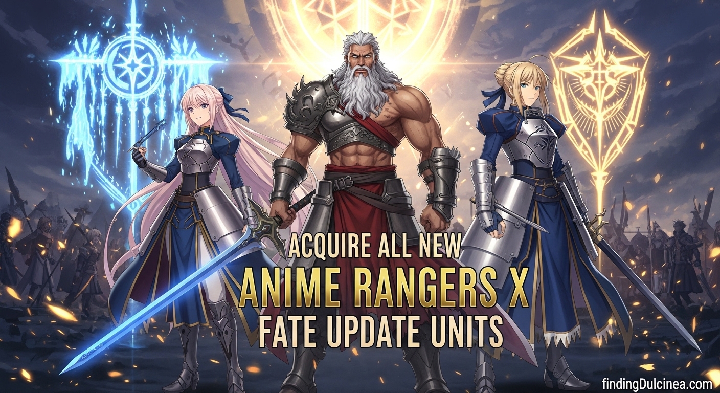Anime Rangers X Fate Update Units