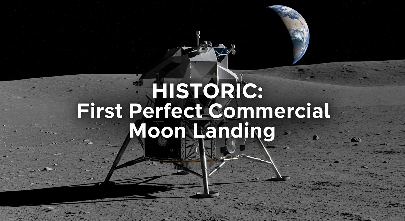 This Texas Robot Just Nailed the Moon Landing After 45 Days in Space, And NASA Confirms It's Making History 1 Blue Ghost Moon Landing