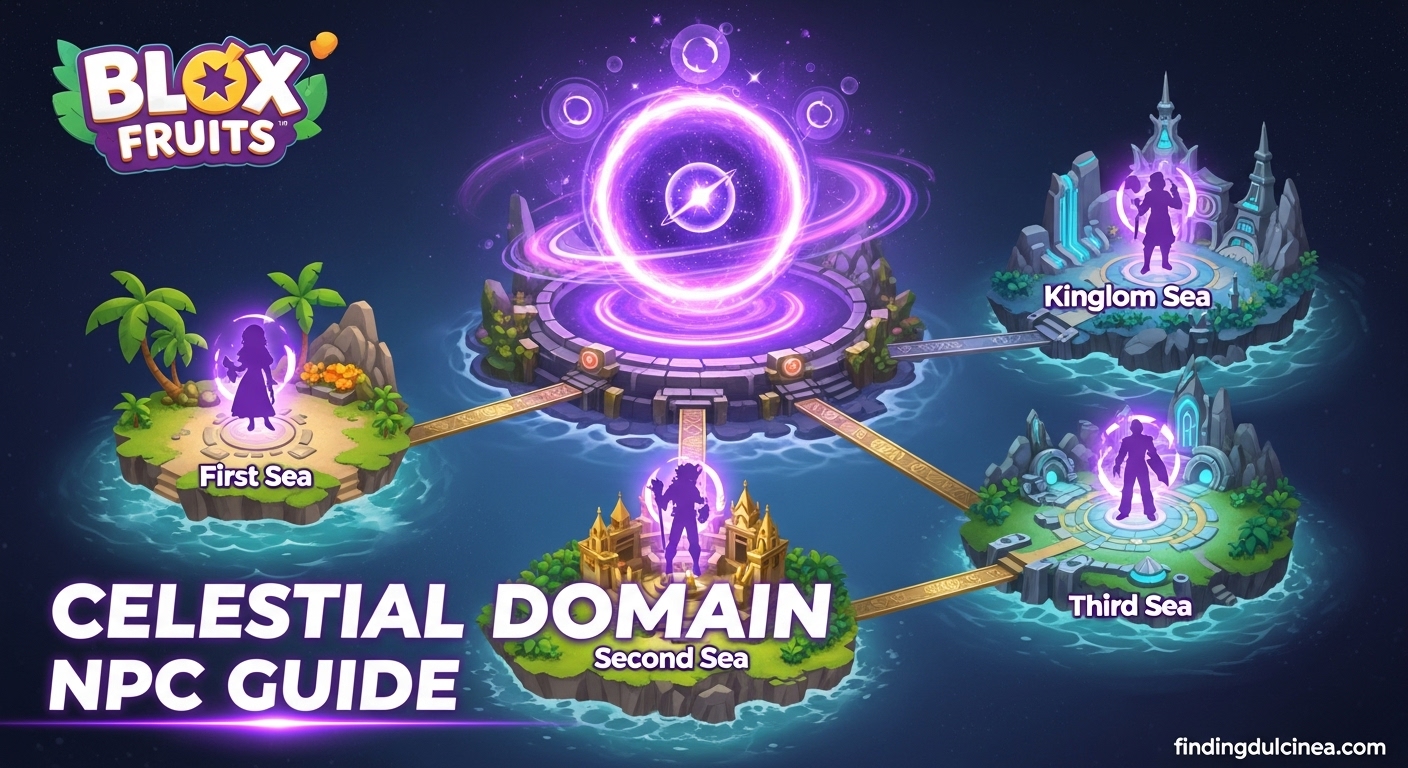 Blox Fruits Celestial Domain NPC Locations Guide