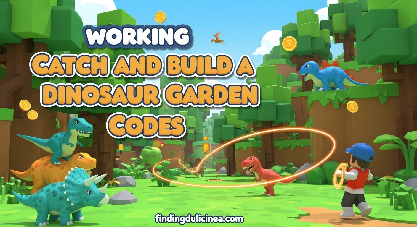 Catch & Build Dinosaur Garden Codes