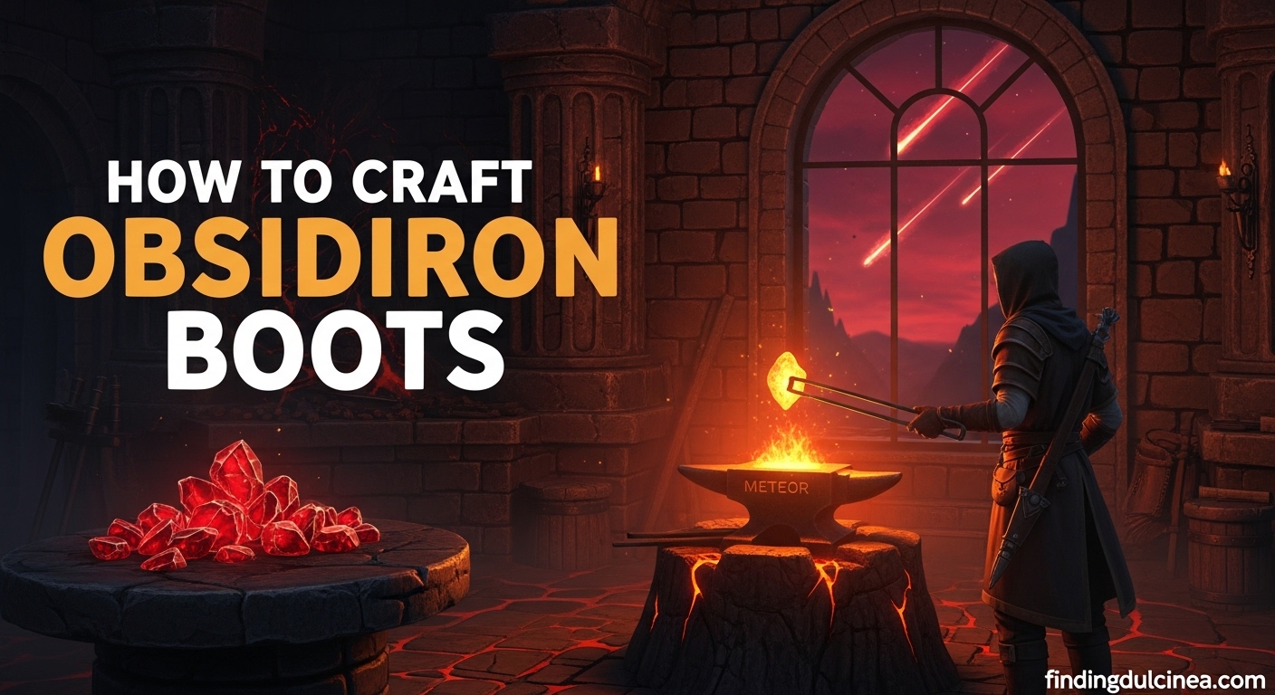 Craft Obsidiron Boots in 99 Nights