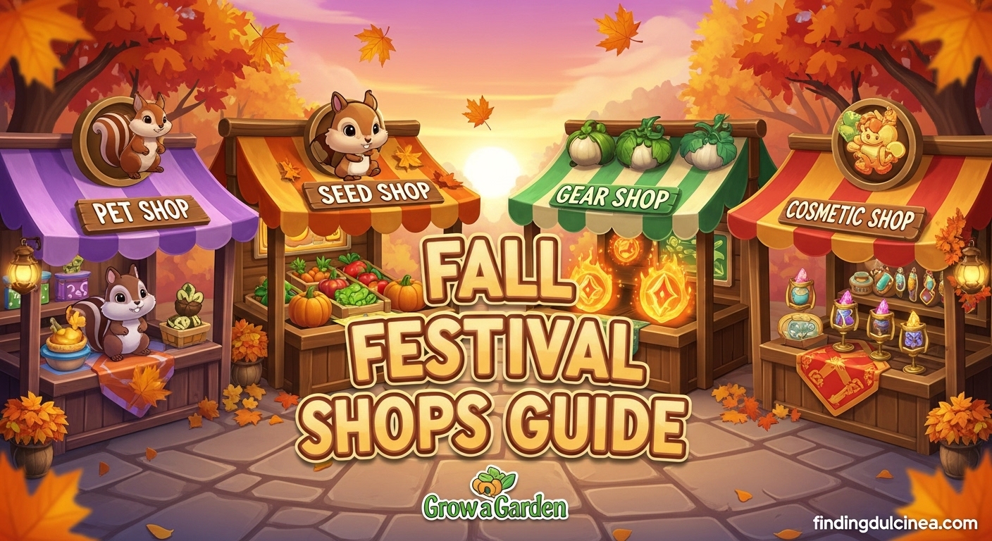 Fall Festival Shops in Grow a Garden
