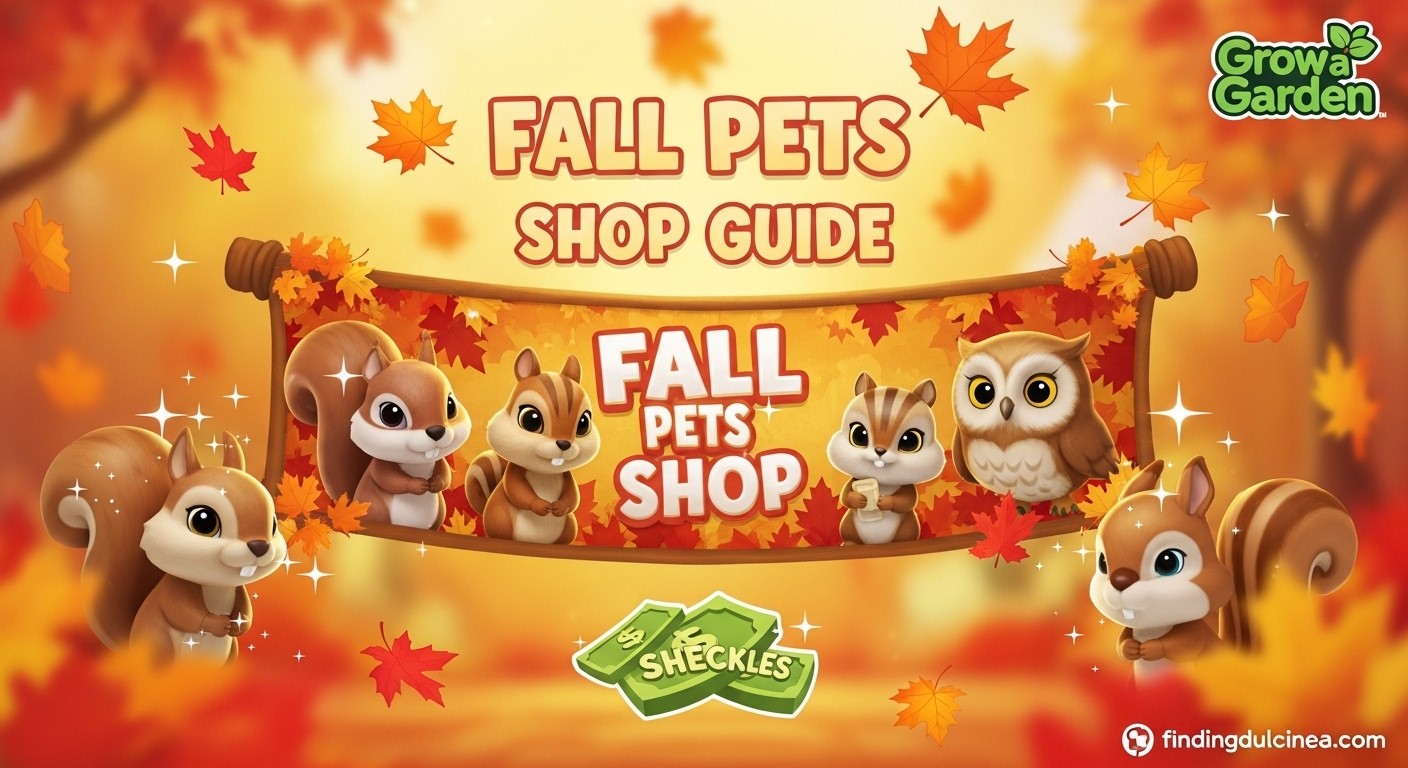 Grow a Garden Fall Pets Shop

