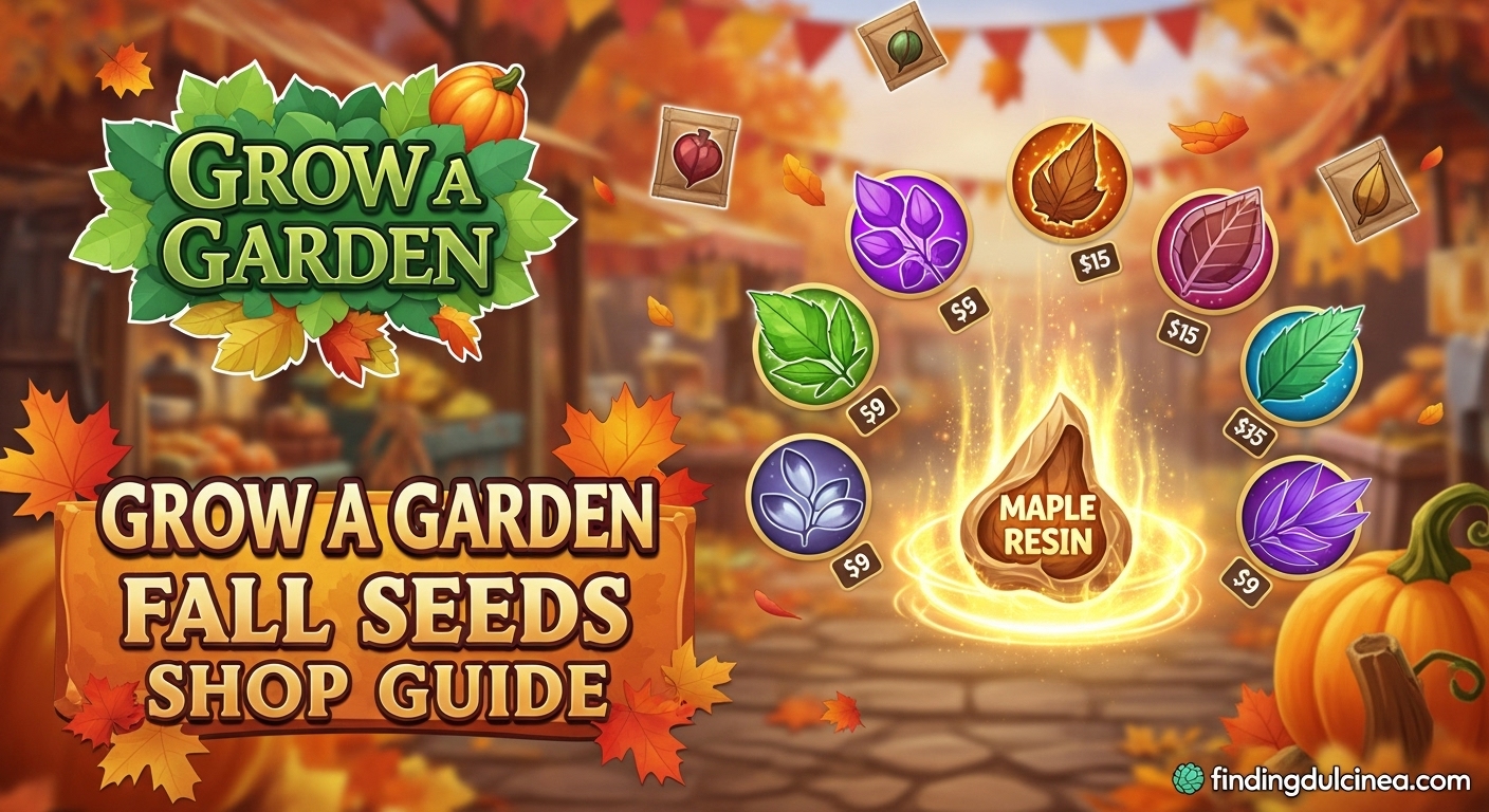 Grow a Garden Fall Seeds Shop Guide