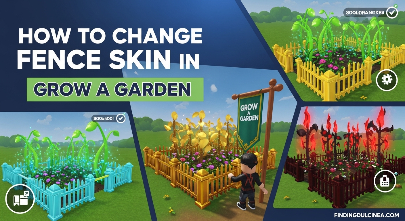 How to Change Fence Skin in Grow a Garden? All 14+ Skins 1 How to Change Fence Skin in Grow a Garden