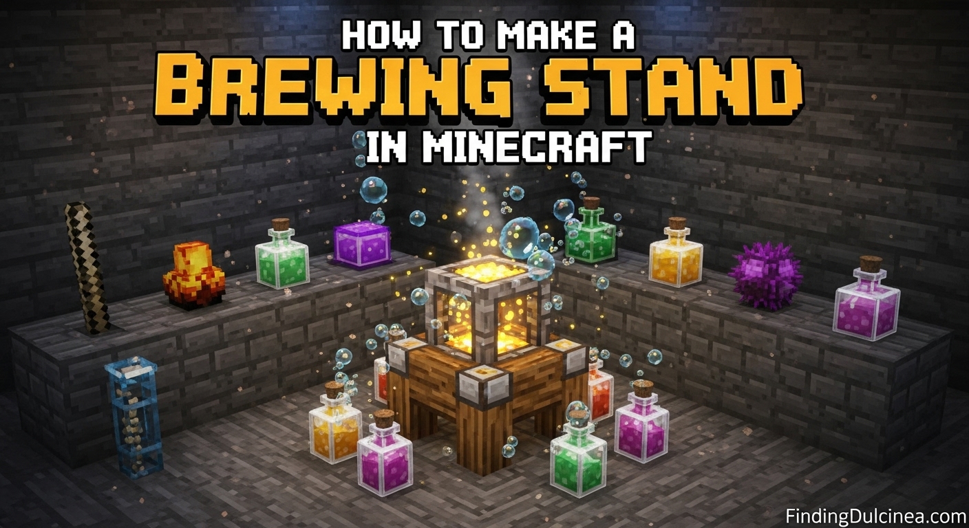 How to Make a Brewing Stand in Minecraft