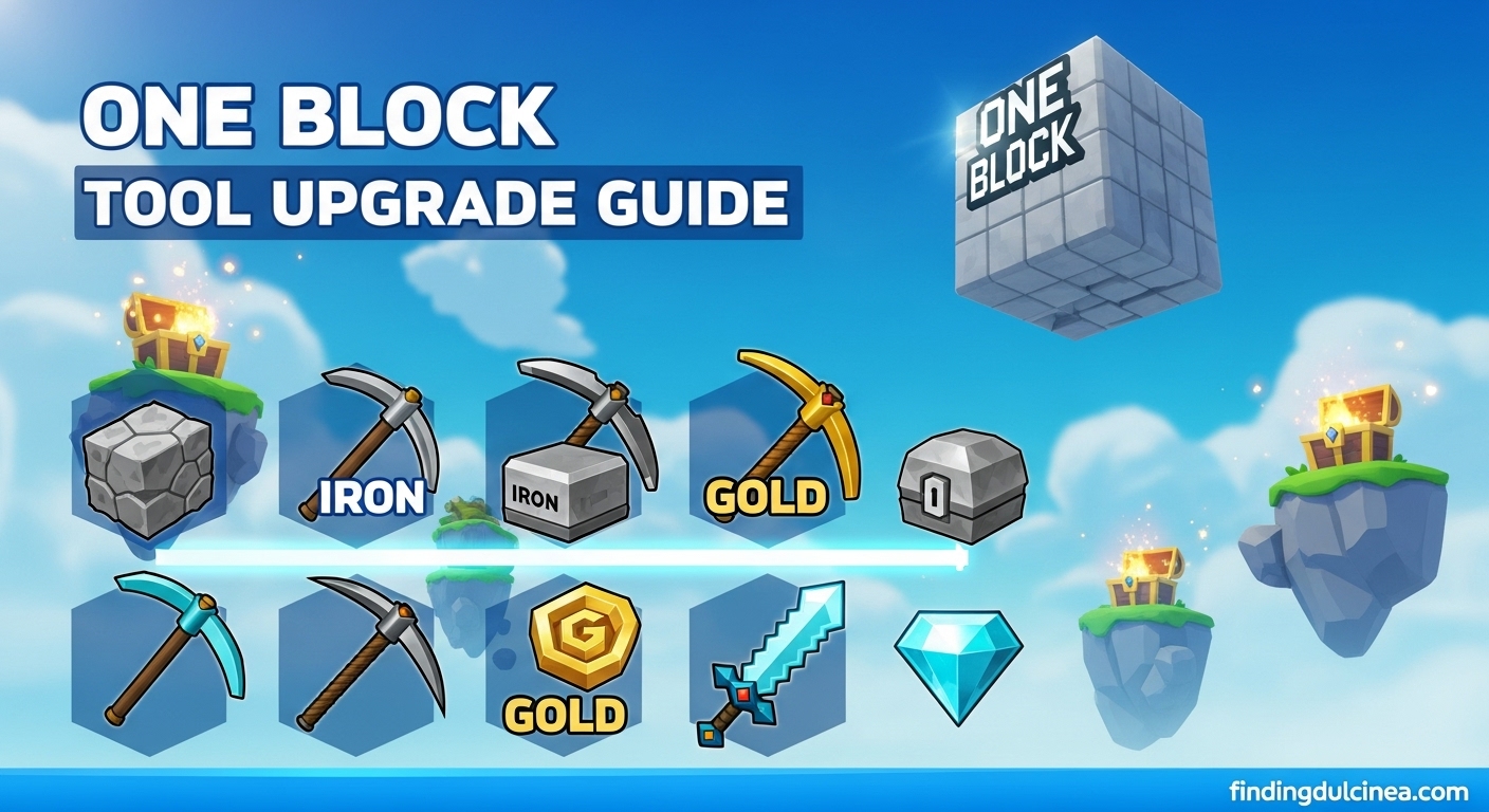 How to Upgrade Tools & Weapons in One Block