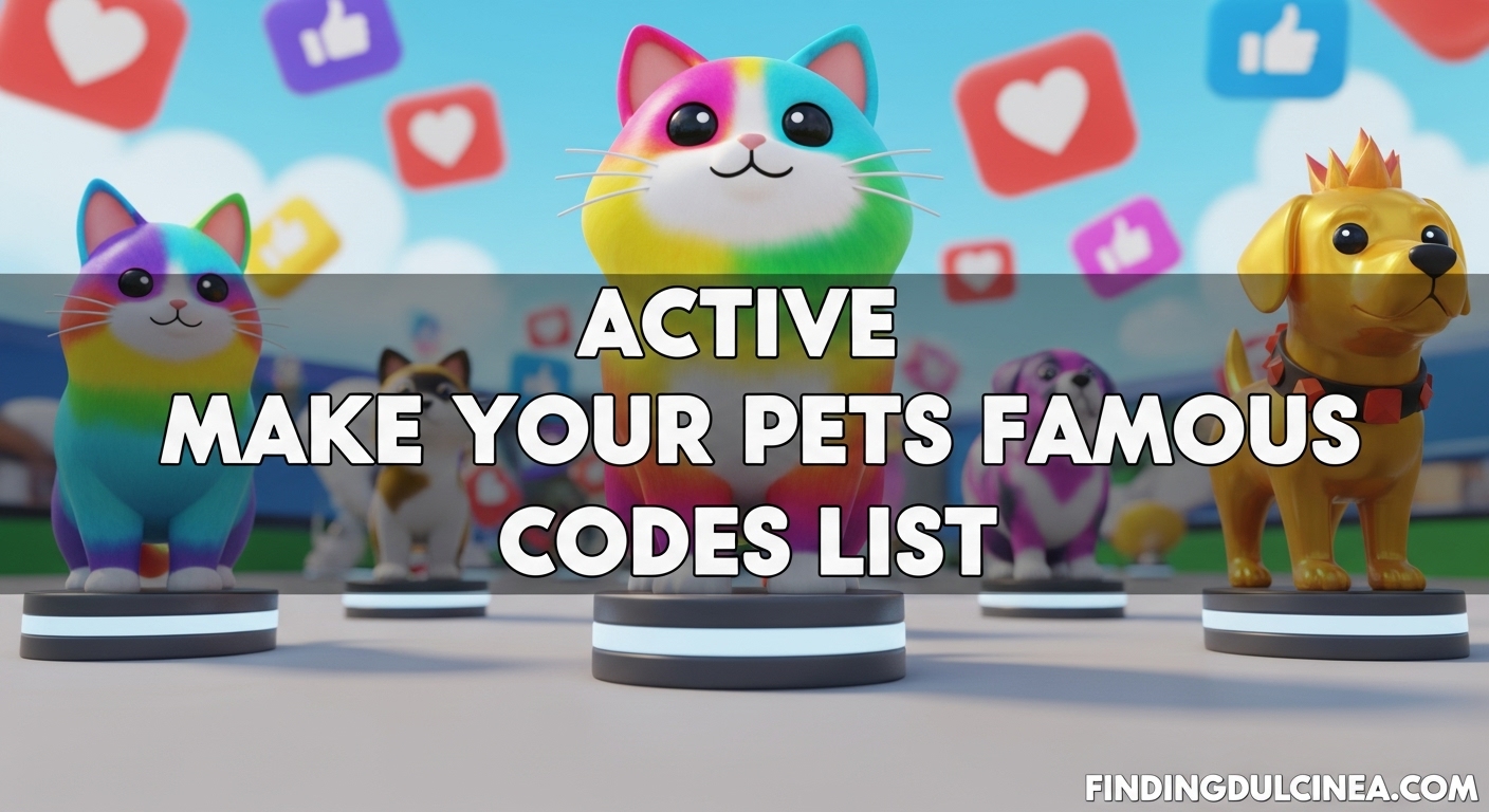 Make Your Pets Famous Codes