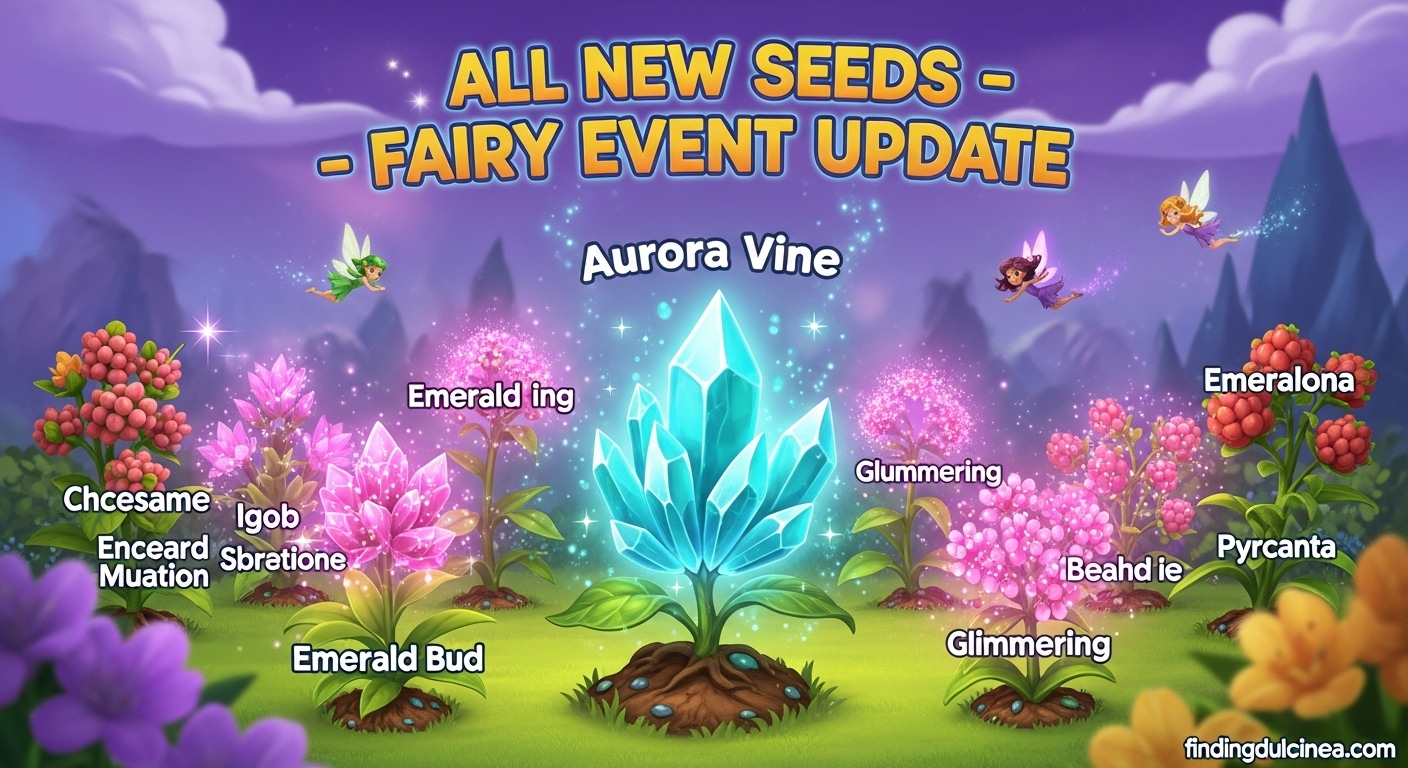 9 New Fairy Seeds in Grow a Garden Update + Aurora Vine 1 New Fairy Seeds in Grow a Garden