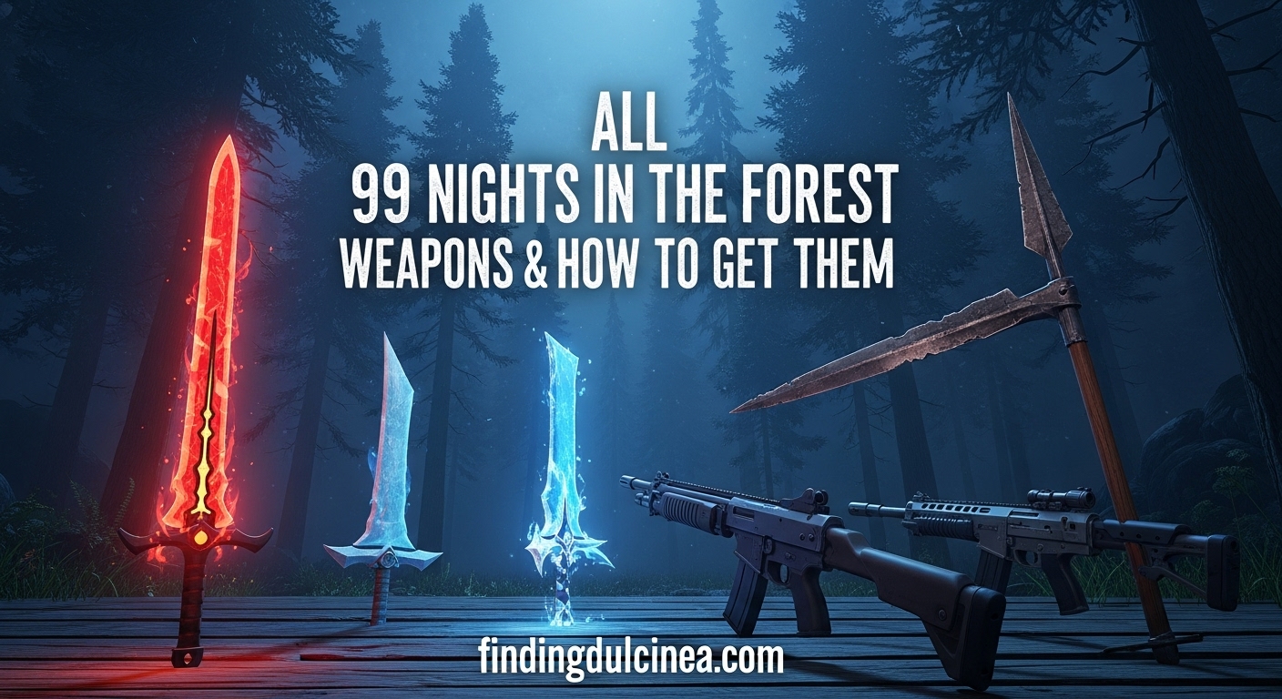 99 Nights in the Forest Weapons