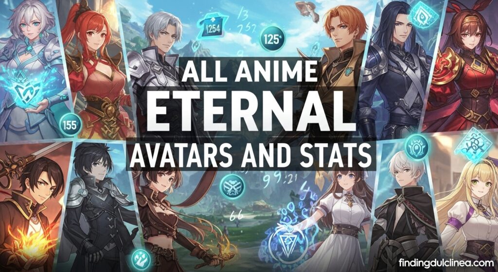 All Anime Eternal Avatars and Stats
