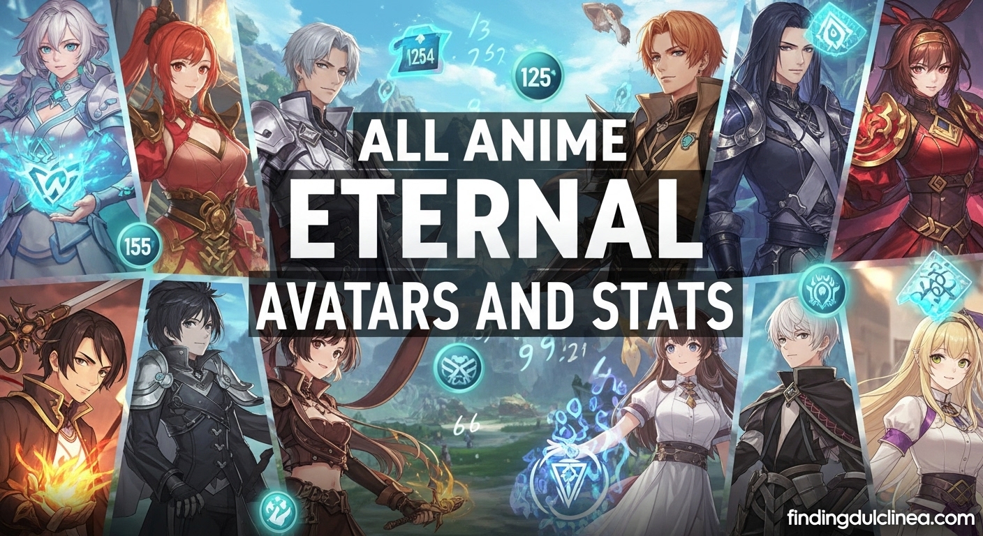 All Anime Eternal Avatars and Stats