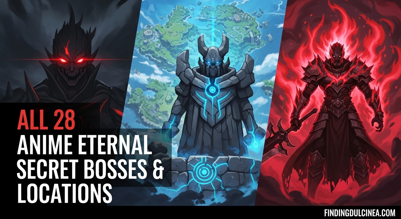 Anime Eternal Secret Bosses & Locations