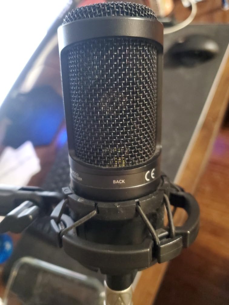 Audio-Technica AT2020 Cardioid Condenser Studio XLR Microphone, Ideal for Project/Home Studio Applications - Customer Photo 1