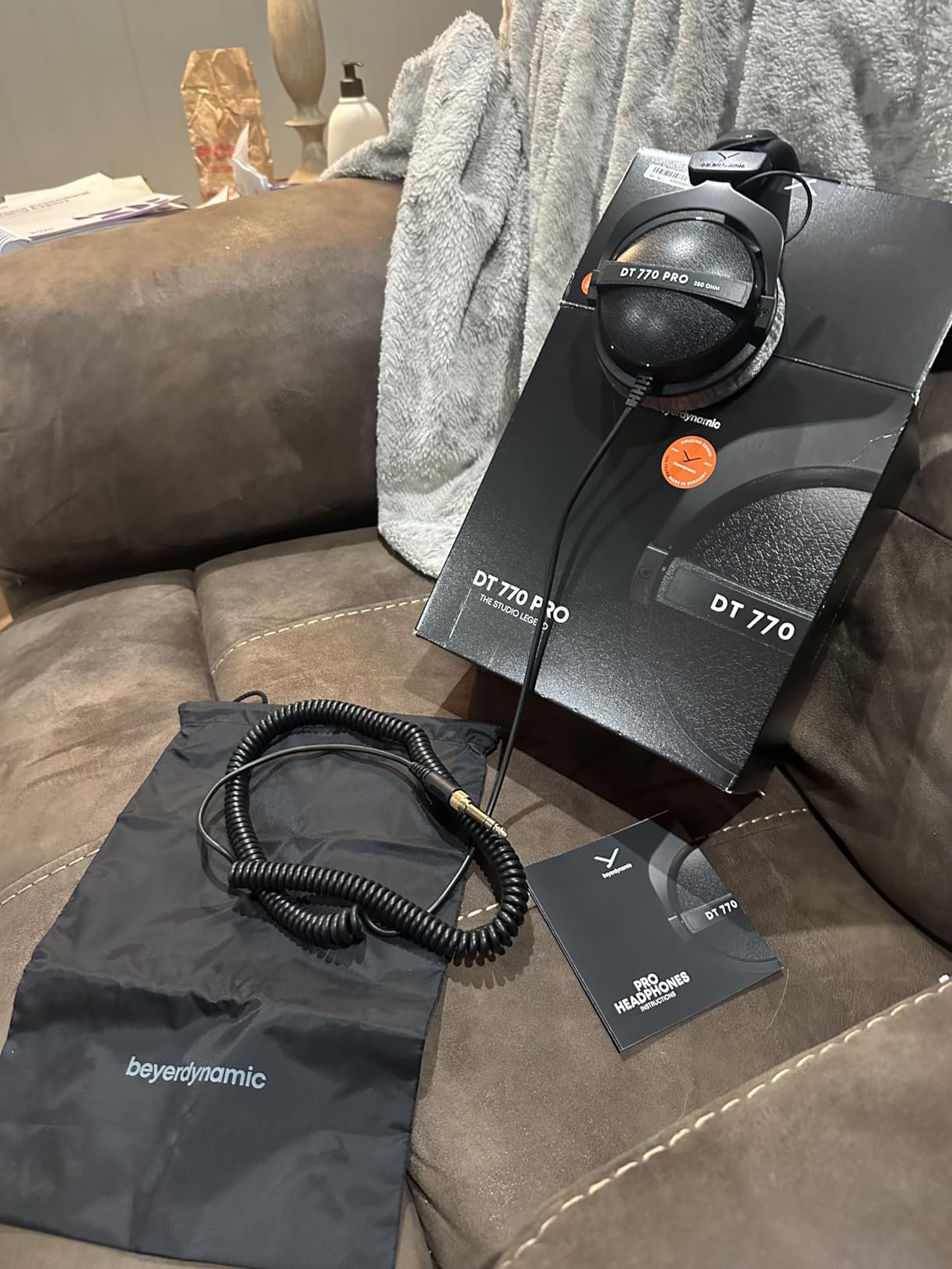 beyerdynamic DT 770 PRO 250 Ohm Over-Ear Headphones in Gray. Enclosed Design, Use Ideal for Studio Mixing - Customer Photo 2