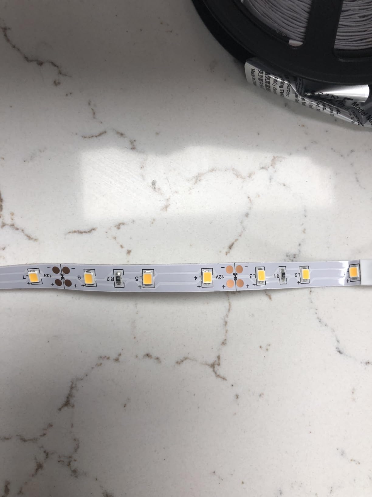 Lepro 12V LED Strip Light, Flexible, SMD 2835, 16.4ft Tape Light for Home, Kitchen, Party, Christmas and More, Non-Waterproof, Warm White(Not Include Power Adapter) - Customer Photo 2