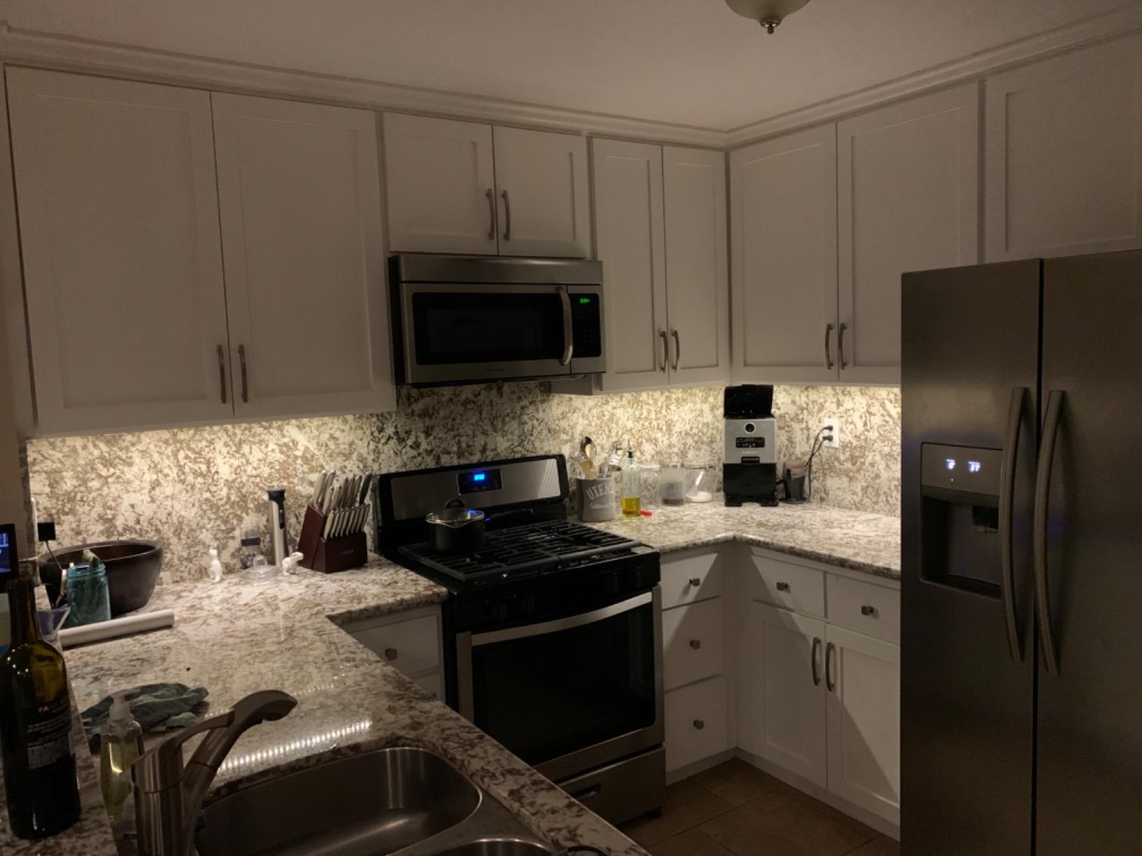 Lepro 12V LED Strip Light, Flexible, SMD 2835, 16.4ft Tape Light for Home, Kitchen, Party, Christmas and More, Non-Waterproof, Warm White(Not Include Power Adapter) - Customer Photo 5