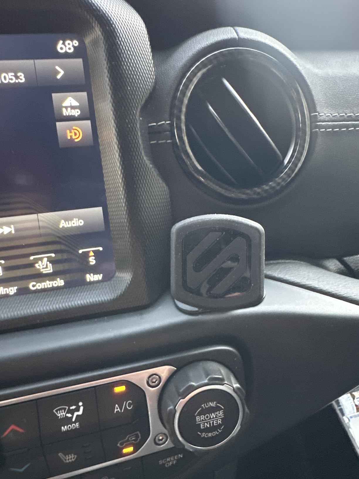 Scosche MAGDMB MagicMount Magnetic Phone Mount for Car, Dashboard Cell Phone Holder with 360° Adjustable Magnet Head, Universal Phone Stand for Car Compatible with iPhone, Samsung, and All Devices, Dash, 1 Pack - Customer Photo 2