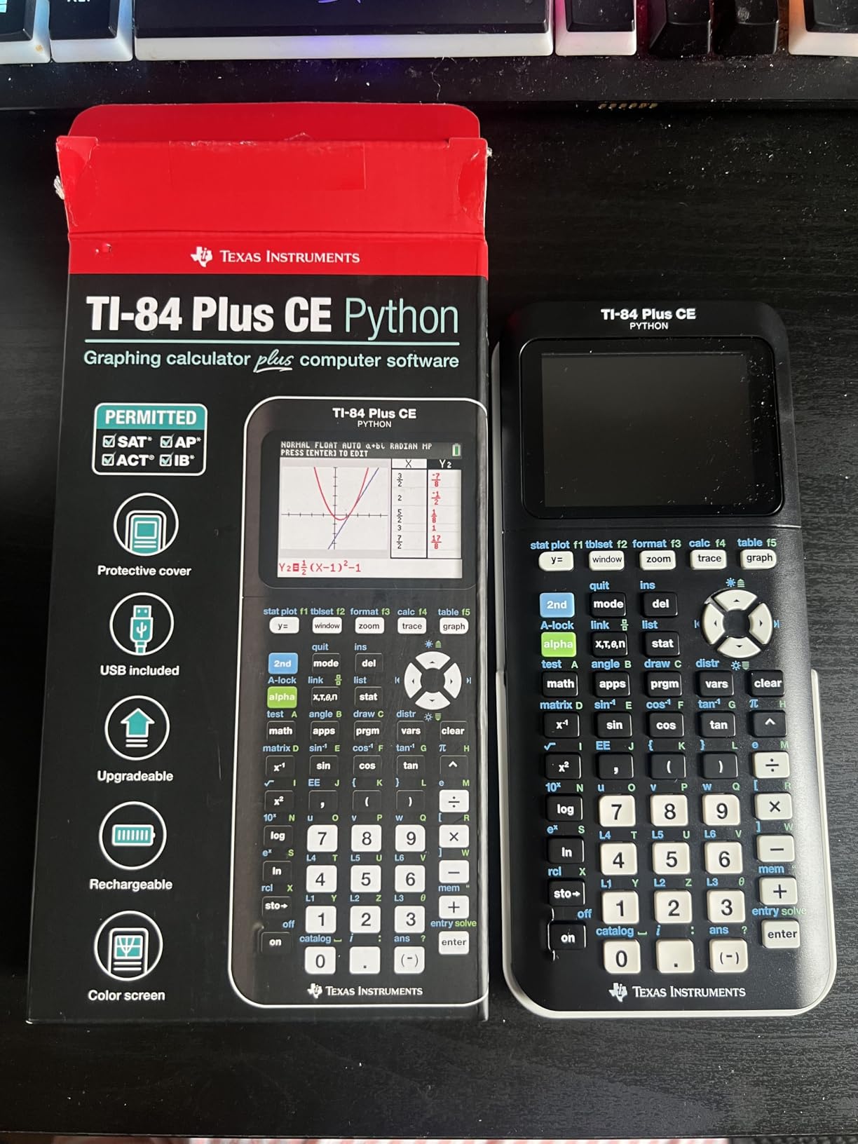 Texas Instruments TI-84 Plus CE Color Graphing Calculator, Black customer photo 1