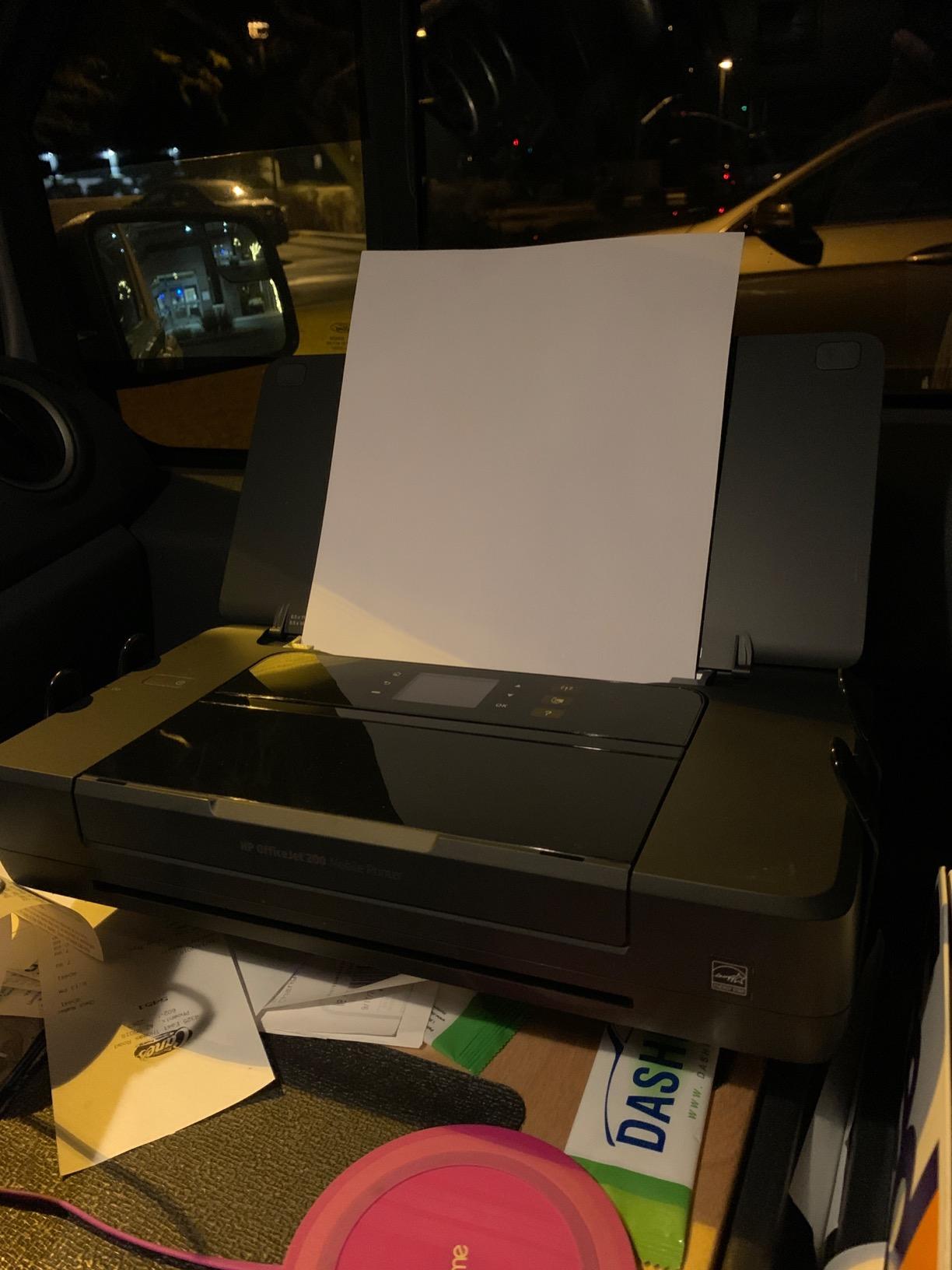 HP OfficeJet 200 Wireless Mobile Printer - Black, Battery included (CZ993A) Customer Review HP OfficeJet 200 Wireless Mobile Printer - Black, Battery included (CZ993A) - Customer Photo 1