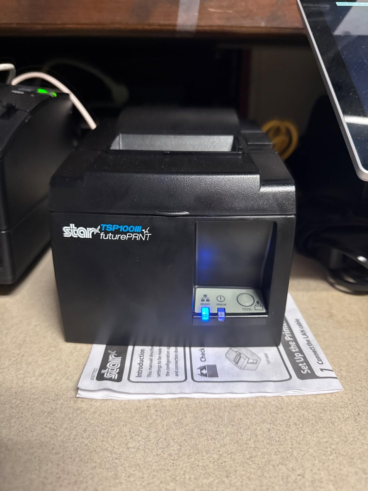 Star Micronics TSP143IIILAN Ethernet (LAN) Thermal Receipt Printer with Auto-Cutter and Internal Power Supply - Gray Customer Review Star Micronics TSP143IIILAN Ethernet (LAN) Thermal Receipt Printer with Auto-Cutter and Internal Power Supply - Gray - Customer Photo 1