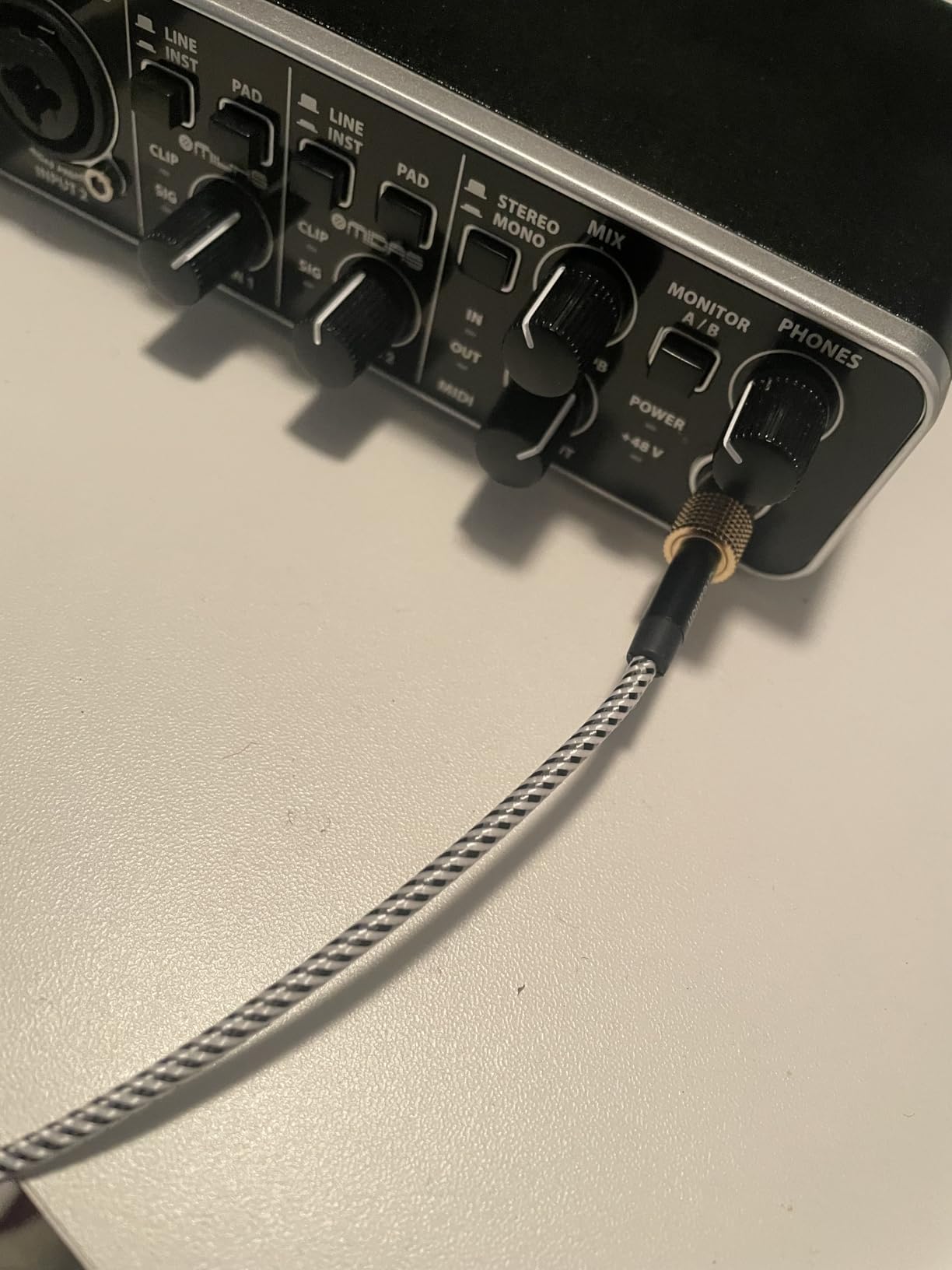 CableCreation 3.5mm Aux Cable 0.45meter, Short Male to Male 1/8 Audio Auxiliary Cord Braided Hi-Fi Sound for Car, Headphone Jack, Speaker, Home Stereos, Smartphone Customer Review CableCreation 3.5mm Aux Cable 0.45meter, Short Male to Male 1/8 Audio Auxiliary Cord Braided Hi-Fi Sound for Car, Headphone Jack, Speaker, Home Stereos, Smartphone - Customer Photo 1