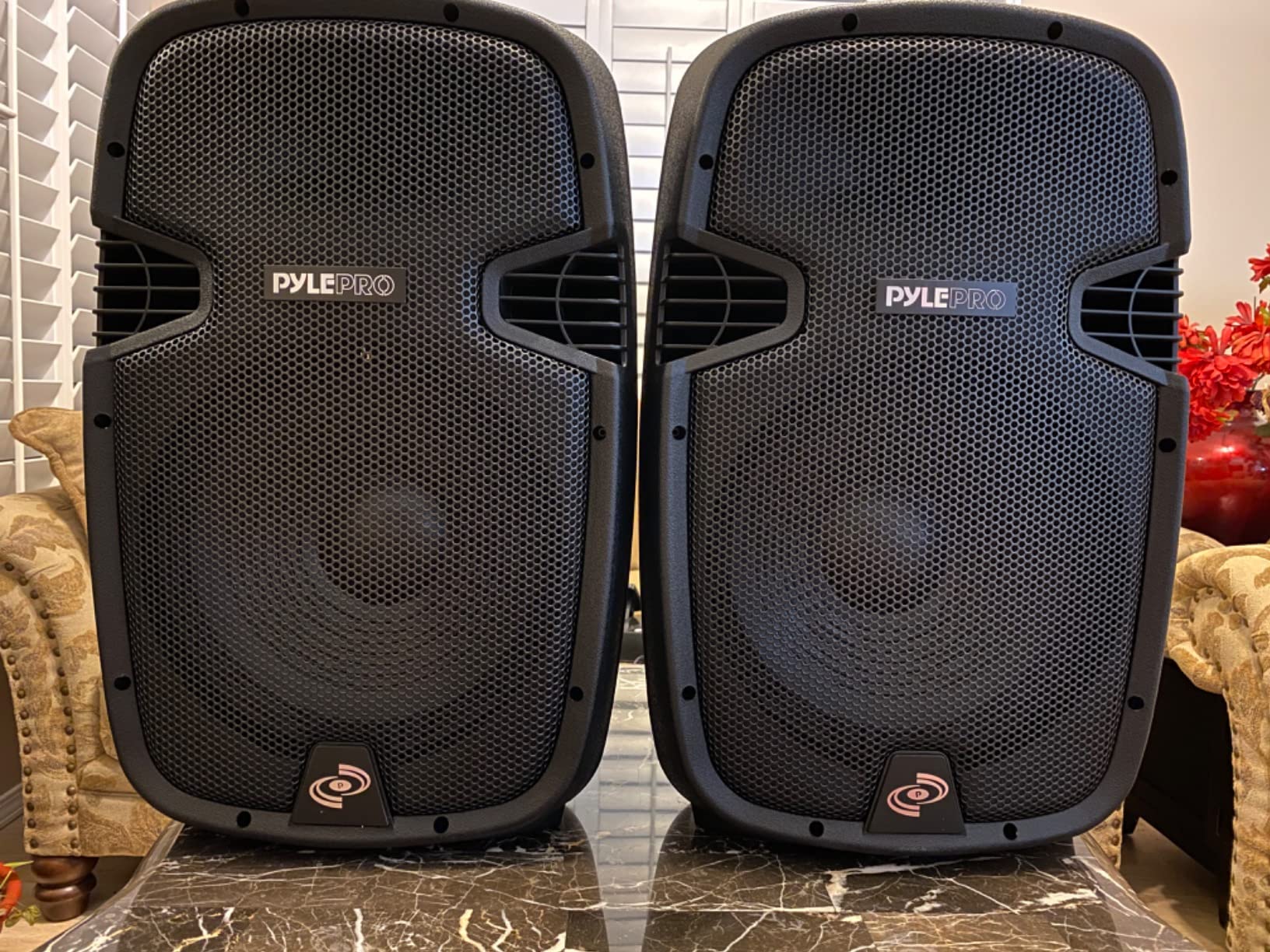 Pyle Wireless Portable PA System Kit - 1800W Peak, Bluetooth Compatible, Active + Passive Pair For Indoor / Outdoor Sound, Multiple Inputs-USB SD AUX XLR RCA, Comes With 2 Stands, Wired Mic, Remote Customer Review Pyle Wireless Portable PA System Kit - 1800W Peak, Bluetooth Compatible, Active + Passive Pair For Indoor / Outdoor Sound, Multiple Inputs-USB SD AUX XLR RCA, Comes With 2 Stands, Wired Mic, Remote - Customer Photo 4
