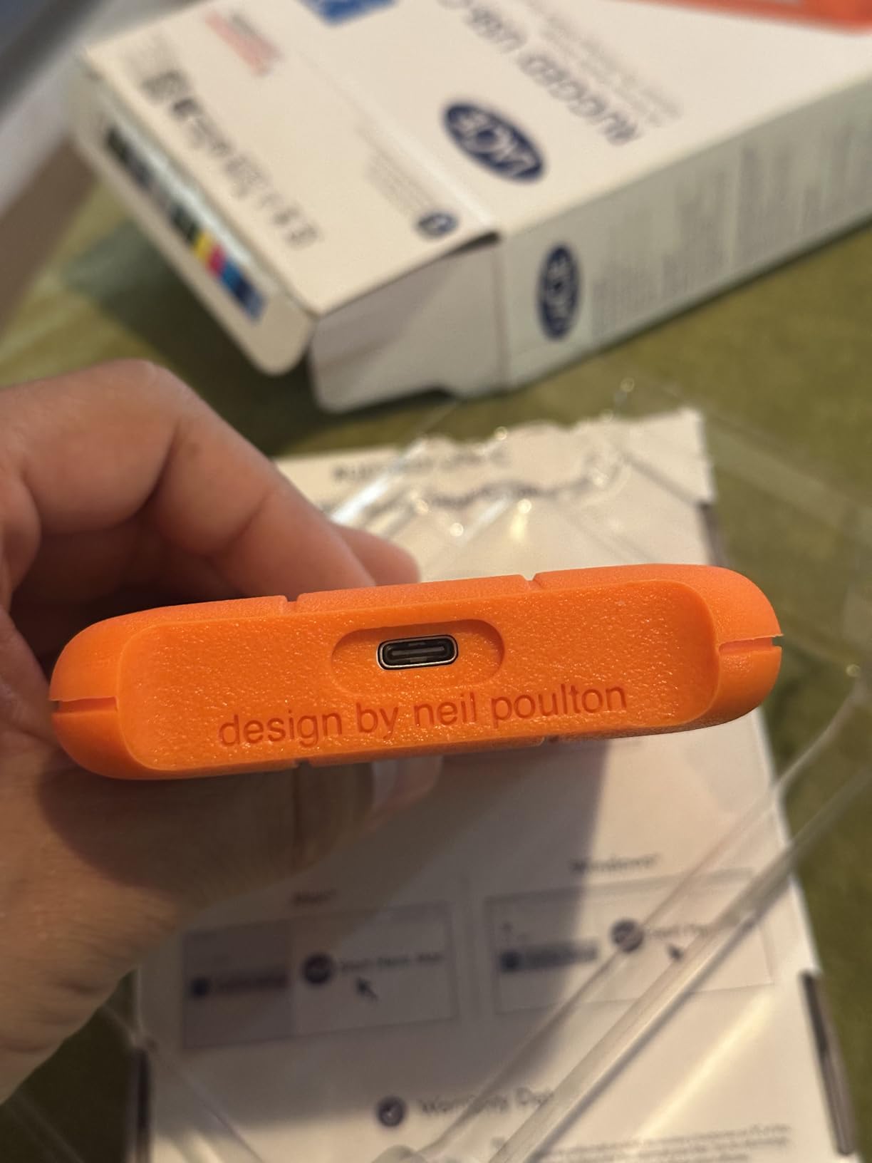 LaCie Rugged USB-C, 4TB, Portable External Hard Drive, Drop, Shock, Dust, Rain Resistant, for Mac & PC (STFR4000800) Customer Review LaCie Rugged USB-C, 4TB, Portable External Hard Drive, Drop, Shock, Dust, Rain Resistant, for Mac & PC (STFR4000800) - Customer Photo 2