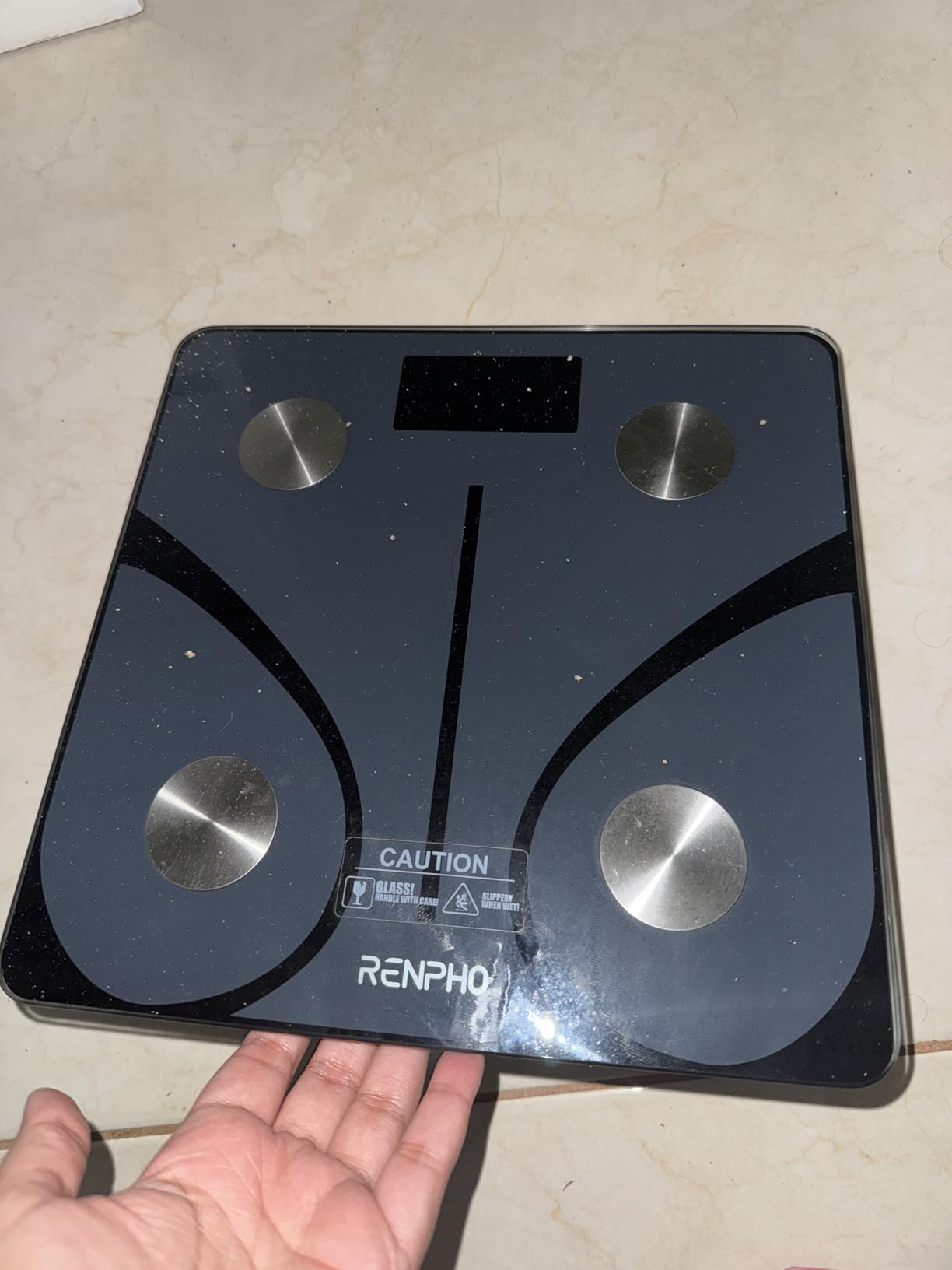 RENPHO Smart Scale for Body Weight, Digital Bathroom Scale BMI Weighing Bluetooth Body Fat Physician Scale, Body Composition Monitor Health Analyzer with Smartphone App, 400 lbs - Elis 1 - Customer Photo 1