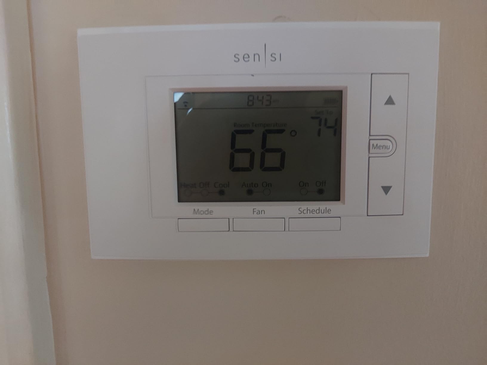 Sensi Smart Thermostat, 100 Years Of Expertise, Wi-Fi, Data Privacy, Programmable, Easy DIY Install, Works With Alexa, Energy Star Certified, Mobile App, ST55 Customer Review Sensi Smart Thermostat, 100 Years Of Expertise, Wi-Fi, Data Privacy, Programmable, Easy DIY Install, Works With Alexa, Energy Star Certified, Mobile App, ST55 - Customer Photo 1