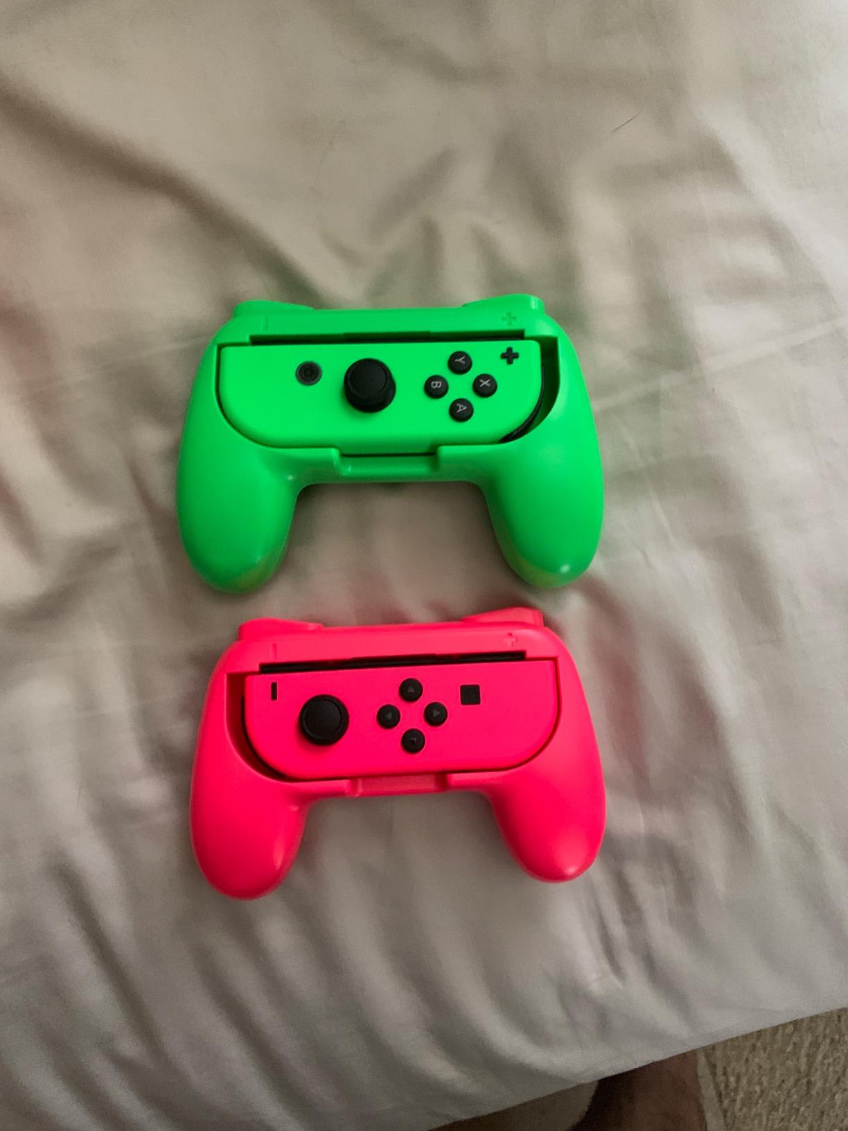FYOUNG Hand Grips Compatible with Switch/Switch OLED Model Controllers, Grip Compatible with Switch Joy Con - Blue and Red (2 Packs) Customer Review FYOUNG Hand Grips Compatible with Switch/Switch OLED Model Controllers, Grip Compatible with Switch Joy Con - Blue and Red (2 Packs) - Customer Photo 1