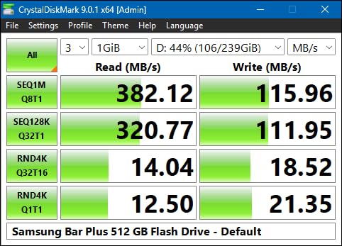 SAMSUNG BAR Plus 64GB - 300MB/s USB 3.1 Flash Drive Titan Gray (MUF-64BE4/AM) - Customer Photo 1