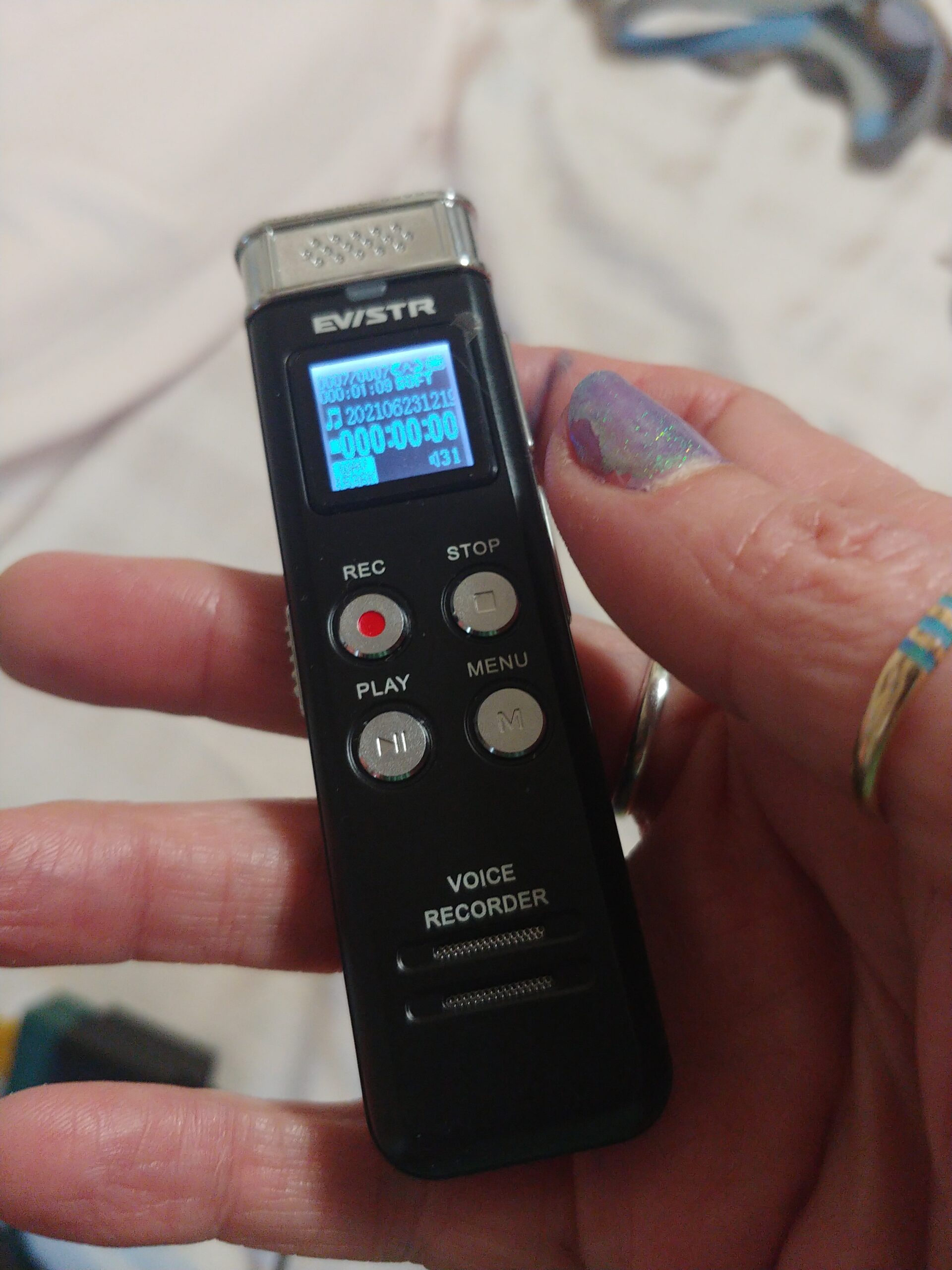 EVISTR 64GB Digital Voice Recorder Voice Activated Recorder with Playback - 1536Kbps PCM Clear Recording - Customer Photo 3