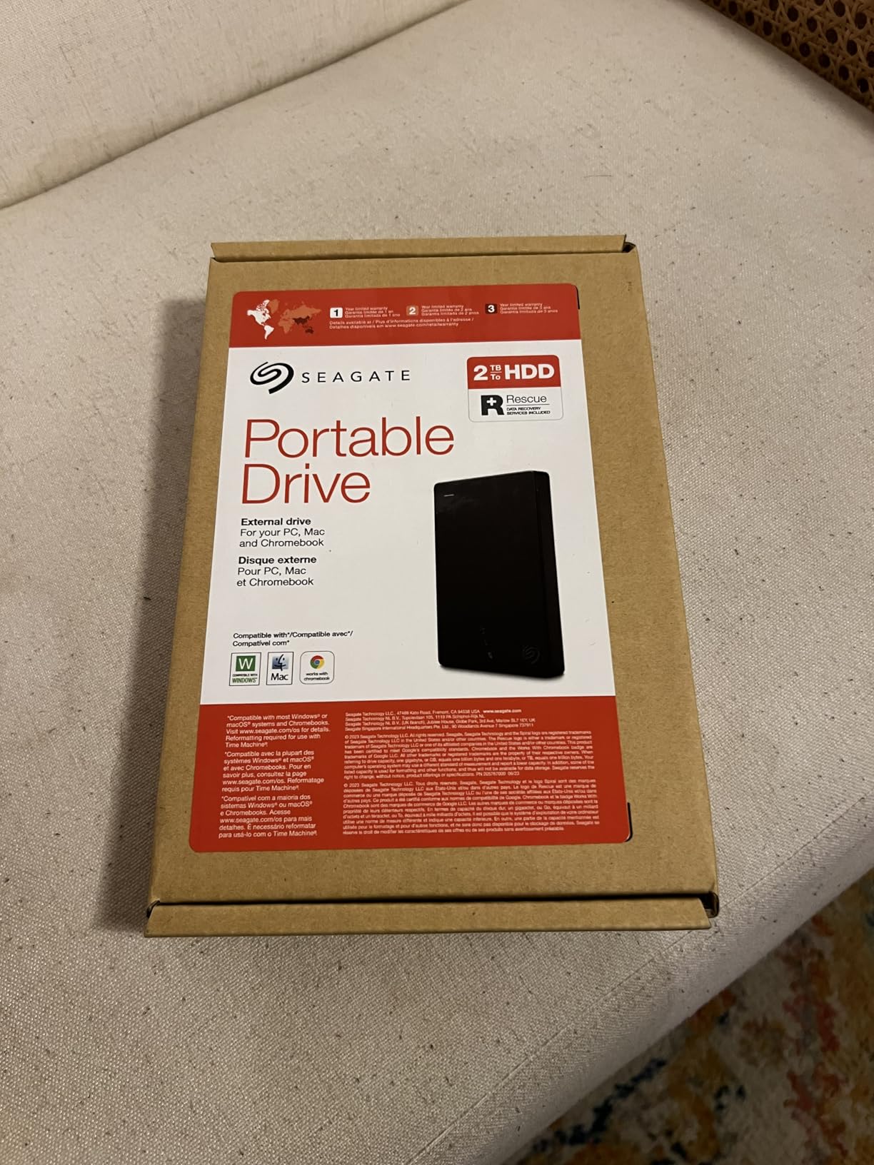 Seagate Portable 1TB External Hard Drive HDD – USB 3.0 for PC, Mac, PlayStation, & Xbox, 1-Year Rescue Service (STGX1000400) , Black - Customer Photo 1