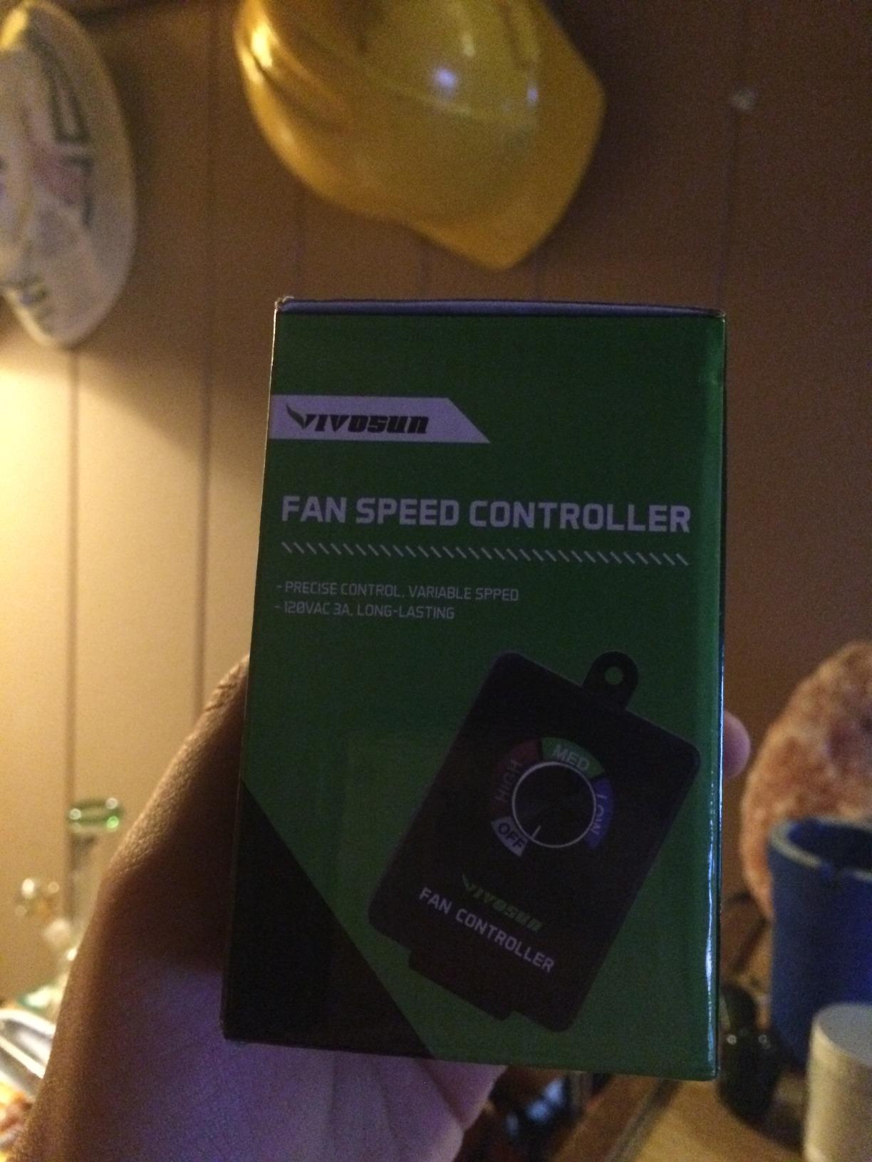 VIVOSUN Variable Speed Controller Cordless Vent Blower Speed Adjuster for Inline Duct Exhaust Fan - Customer Photo 2