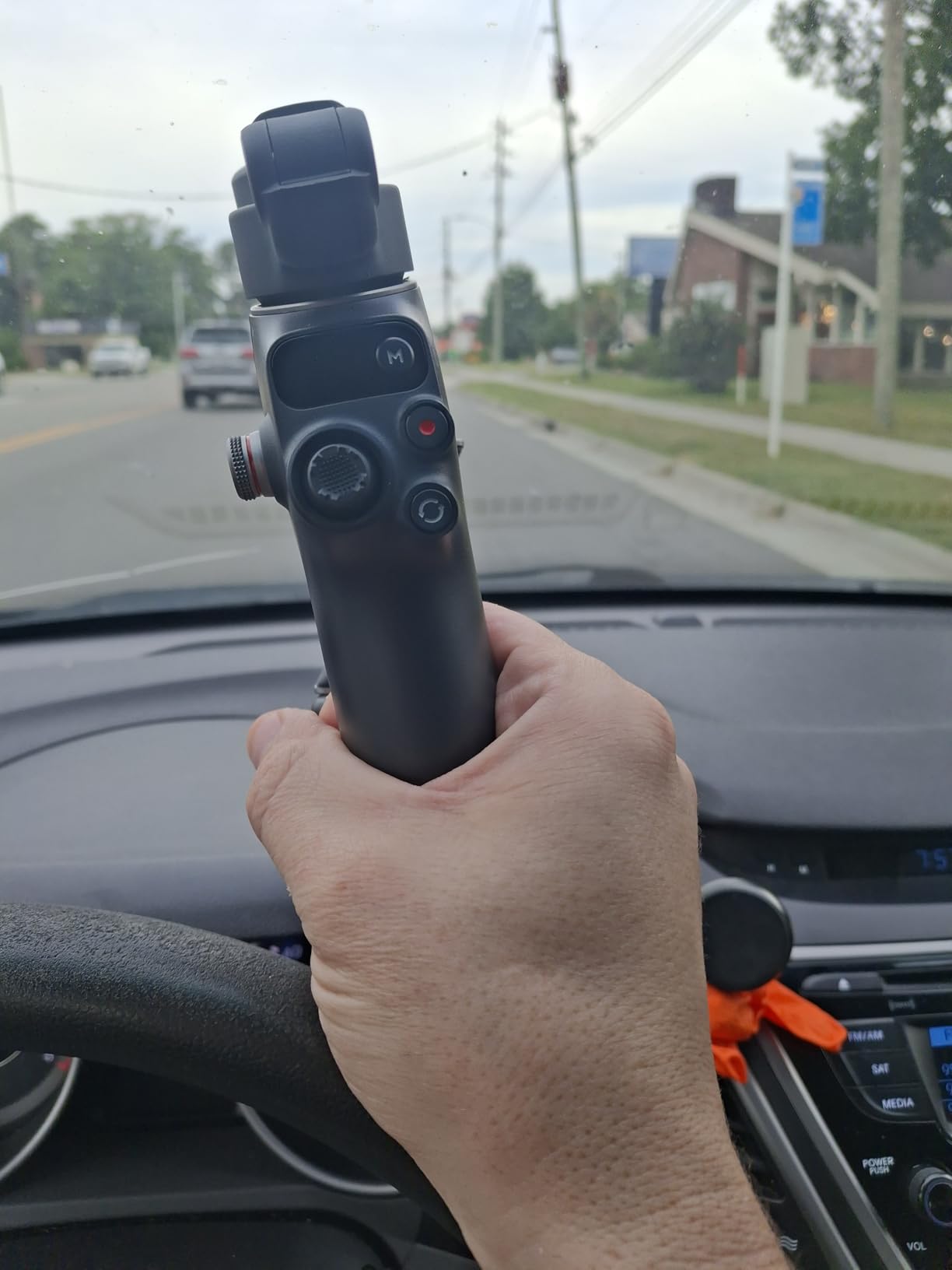 DJI Osmo Mobile 7P Gimbal Stabilizer for iPhone, Android, Native Tracking, Lighting, 3-Axis Phone Gimbal, Quick Launch, One-Tap Edit, Built-in Extension Rod & Tripod, 10hrs Use, Phone Charging customer photo 1