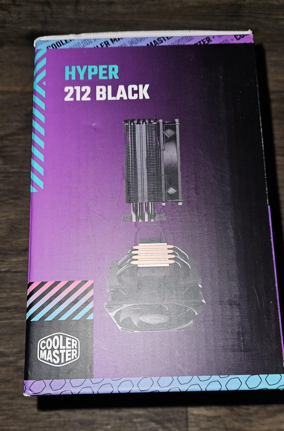 Cooler Master Hyper 212 Black CPU Air Cooler, SickleFlow 120 Edge PWM Fan, Aluminum Top Cover, 4 Copper Heat Pipes, 152mm Tall, AMD Ryzen AM5/AM4, Intel LGA 1851/1700/1200 Brackets - Customer Photo 2
