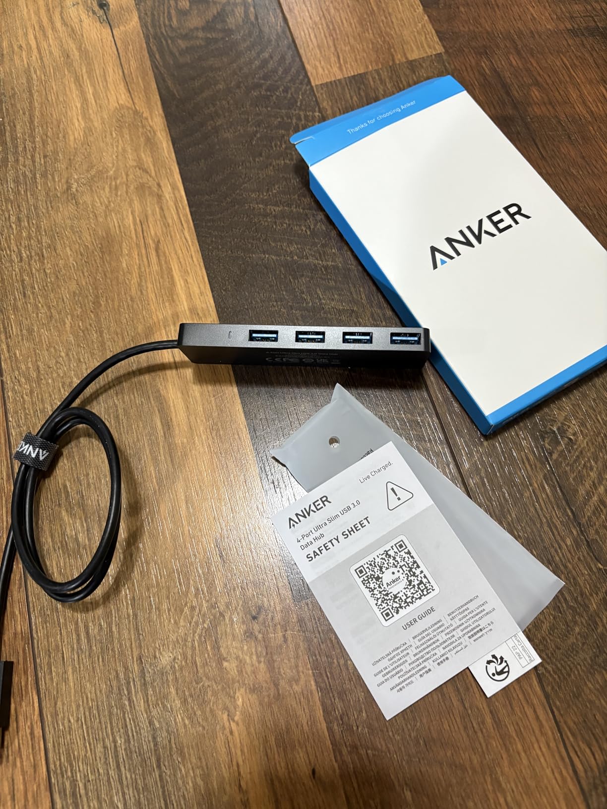 Anker USB Hub 4 Ports, Multiple USB 3.0 Hub, USB Splitter for Laptop, Extender for A Port Laptop, PC, Desktop and More [Charging Not Supported](2ft USB-A) - Customer Photo 2